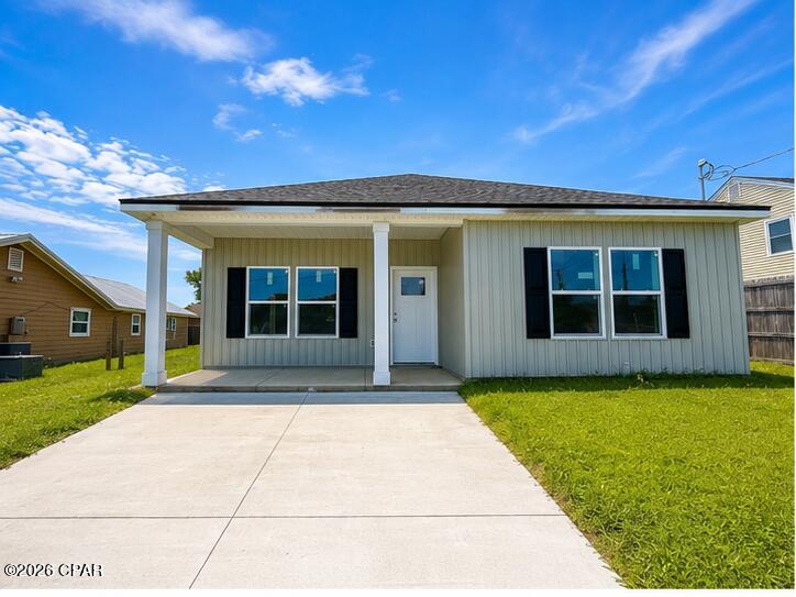Welcome home to this brand-new construction in the desirable Shadow Bay Subdivision of Callaway! Offering 3 bedrooms, 2 bathrooms, and 1,425 square feet, this thoughtfully designed home combines modern finishes with an open, functional floor plan perfect for everyday living.

Step inside to discover 9-foot ceilings, beautiful luxury vinyl plank flooring throughout the main living areas, abundant natural light, and a spacious open-concept living room that flows seamlessly into the kitchen. The kitchen features white shaker cabinetry, granite countertops, stainless steel appliances, a center island with additional storage, and ample cabinet space, making it ideal for both entertaining and daily life.

The spacious primary suite offers privacy and comfort with an en-suite bath and generous closet space. Two additional bedrooms provide flexibility for family, guests, or a home office.

Outside, enjoy the convenience of an enclosed storage shed, providing extra space for lawn equipment, tools, or hobbies.

Conveniently located near Tyndall Air Force Base, shopping, restaurants, schools, and just a short drive to Panama City's beautiful beaches.

Offered at $299,000. Schedule your private showing today!