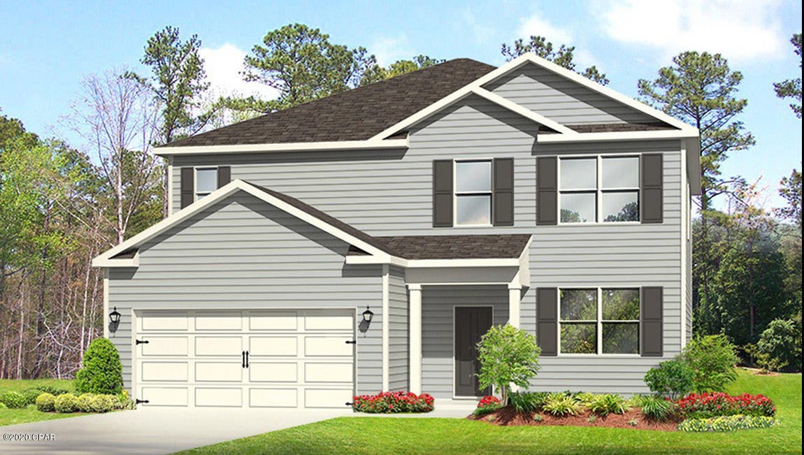 This two story Elle floor plan has vinyl flooring throughout the common and wet areas and plush carpet in the bedrooms. Traditional 8' ceilings throughout, nickel hardware on interior doors and orange peel texture walls with quality paint are just a few of the added details. Bedroom 1 features a nice size master bath with a walk-in closet, separate shower and large soak tub. The large kitchen has a center island, a spacious dining area and is open to the living room. There is also a nice flex space at the front that could be used as an office or study. This home is being constructed with the Zip Sheathing system, providing greater protection than a traditional housewrap from damages due to wind, rain, and extreme weather.