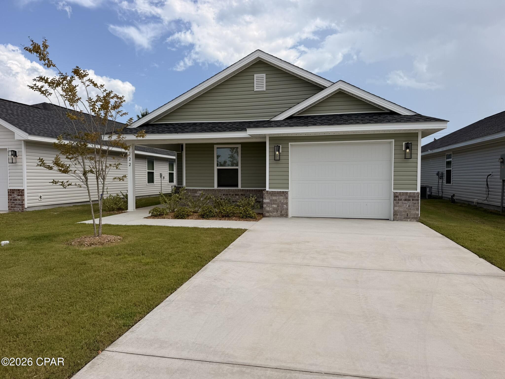 Be the first to live in this brand-new construction home featuring 4 bedrooms, 2 bathrooms, and an open-concept floor plan. The home includes granite countertops, stainless steel appliances, and an oversized one-car garage with additional storage space. Conveniently located near Tyndall Elementary, Tyndall Air Force Base, and a variety of shopping and dining options. Call the office for more details!
