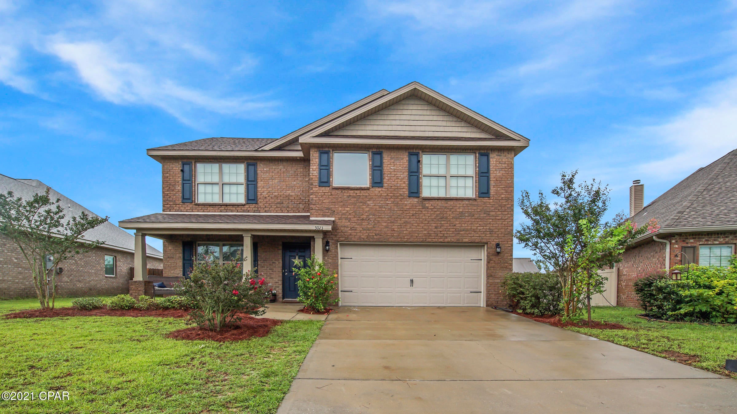 Fantastic layout with many custom upgrades! 5 BRs, 3 full baths in new section of Cherokee Heights. Convenient to top rated charter schools. Open floor-plan with large kitchen, family room and formal dining downstairs all with tile and crown moulding. Kitchen features recessed lighting w/ dimmer, granite countertops, stainless appliances, custom wood cabinets, pantry and an island with breakfast bar and underneath pull-out storage.  Bedrooms are all spacious with new ceiling fans and carpet - 1 on the first floor currently being used as an office and 4 upstairs.  The master bedroom is spacious with crown moulding and a huge master bath with granite, double vanities, tile surround shower w/ two shower heads, soaking tub, separate water closet and large walk-in clothes closet. There is an additional living room upstairs - perfect for the kids and 3 more bedrooms. Laundry room is also upstairs, making washing, folding and putting away so convenient!  Upstairs hall bathroom has double vanities and separate door to shower and potty.  Back downstairs, the two car garage has plenty of storage, plus a fully fenced backyard for kids and pets.  The entire family will fall in love with this home!  All sizes and dimensions approximate - buyer to please verify if important.
