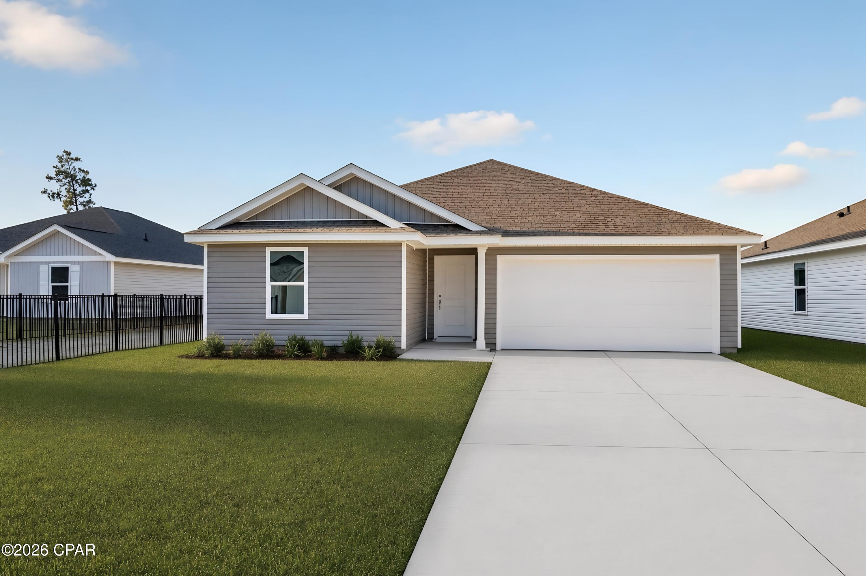 Welcome to Magnolia Ridge, Lennar's newest community in Panama City, offering beautifully designed new homes with modern finishes, functional layouts, and exceptional value.

The Wagner floor plan features a thoughtfully designed single-story layout that blends comfort, style, and everyday functionality. Two spacious secondary bedrooms are located near the front of the home, providing flexibility for family, guests, or a home office.

At the heart of the home, the open-concept kitchen, dining area, and family room flow seamlessly together, creating a bright and inviting space for entertaining or relaxing. The well-appointed kitchen features quartz countertops, stainless steel appliances, 42-inch cabinetry, and ample workspace.

Privately situated at the rear, the owner's suite offers a peaceful retreat with a spacious walk-in closet and a beautifully appointed en-suite bath.

This home is currently under construction. Floor plans, renderings, and photos are for illustrative purposes only. Actual colors, finishes, features, options, and layout may vary.

Schedule your private tour today and ask about current builder incentives.

Information is deemed reliable but not guaranteed. Buyer or buyer's agent should verify all information. Prices, features, and availability are subject to change without notice.