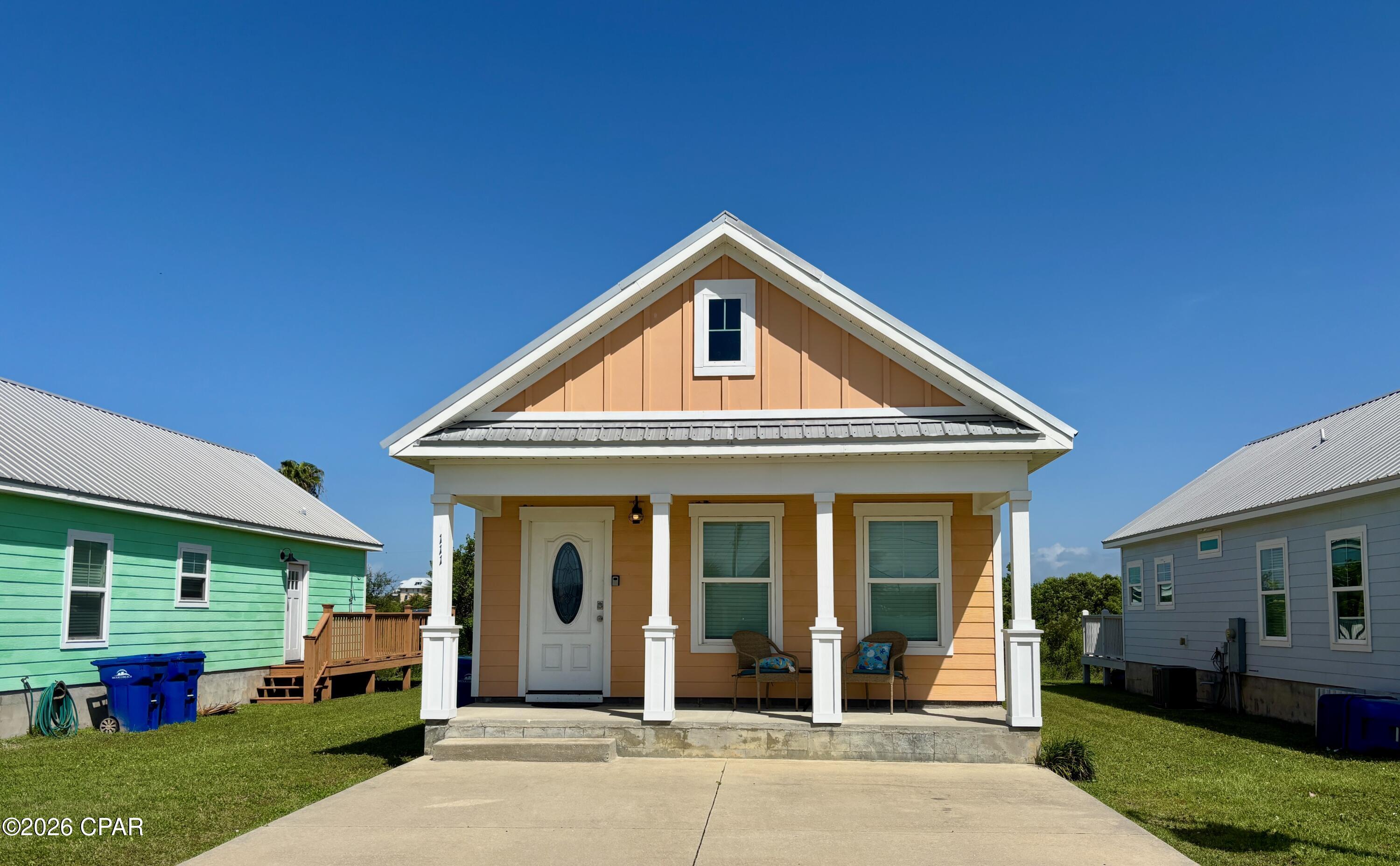 Escape to the coast in this inviting 2-bedroom, 2-bath retreat situated just moments from the pristine shoreline of Mexico Beach. Designed for effortless coastal living, this home blends everyday practicality with laid-back beachside charm. Inside, natural light fills the open kitchen and living area, creating a warm space that flows directly onto a cozy back deck--perfect for slow mornings or winding down after a day in the sun. With two full bedrooms and baths, there's plenty of room for family and visitors, while the home's low-maintenance design takes the stress out of ownership. Complete with an extended driveway for extra guest parking, this property offers an exceptional opportunity whether you're seeking a short-term rental powerhouse, an investment property, or your own slice of paradise.