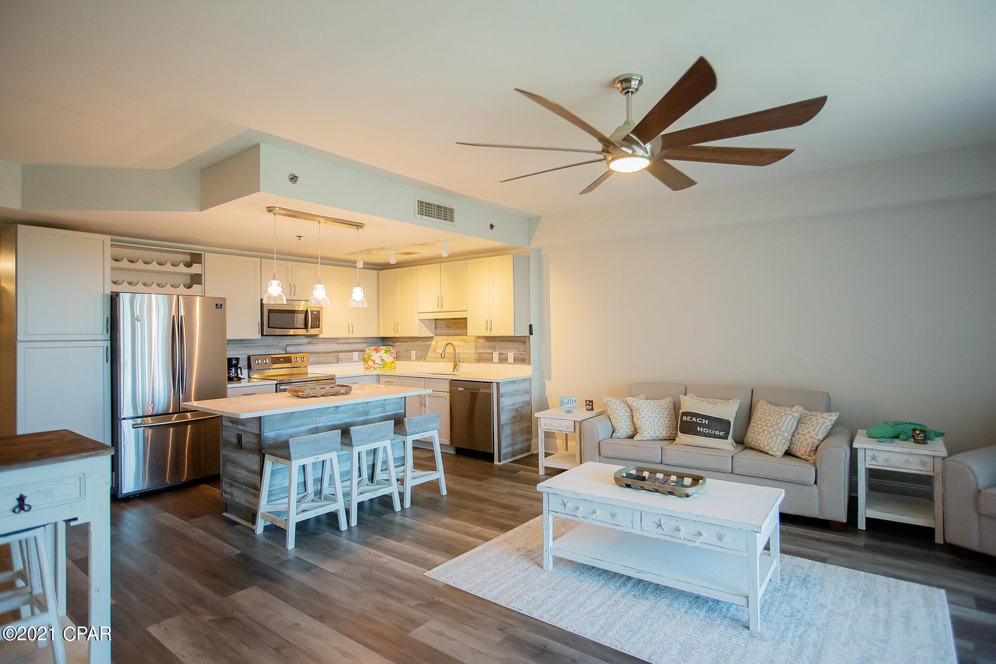 This newly remodeled 1 Bedroom, 2 Bath with a Bunk Room is absolutely amazing and ready for occupancy or rental ready. Spectacular views of the Lake at Laketown Wharf from the private balcony. New floors, quartz countertops, new paint, stainless steel appliances, and so much more. This unit is priced to sell and is close to parking garage, pools and restaurants below.