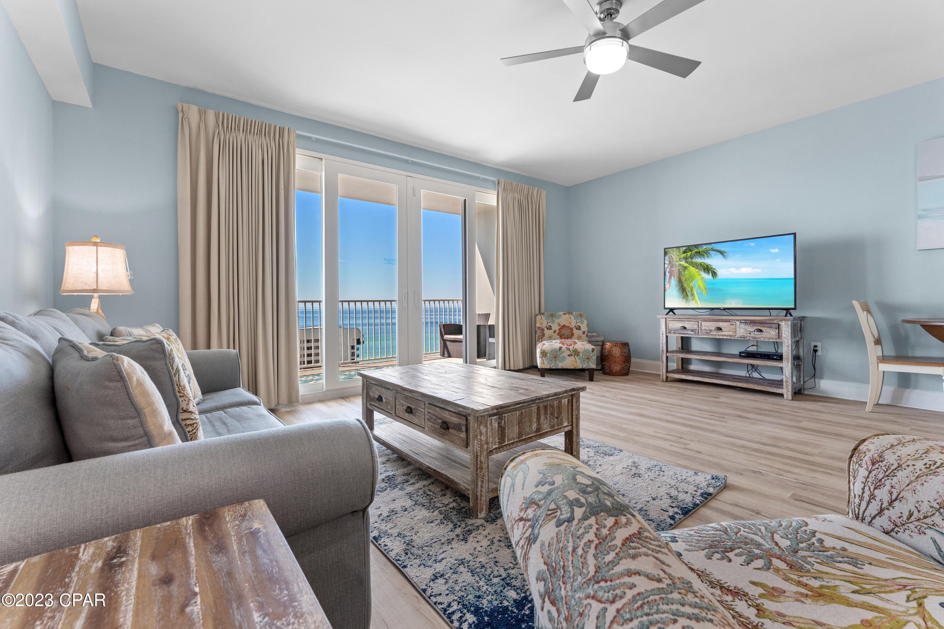 GULF VIEWS & beautifully updated 1 bed, 2 full bath with a bunkroom that sleeps 6. This LTW condo offers 1,047sq of indoor space, large kitchen & living area plus a huge balcony overlooking the Gulf providing plenty of room and amazing views. The main bedrooom boasts ample space with ensuite & new walk in shower & large closet. The bunkroom  has access to second bath. All new items 2020-22; main shower, LVP flooring throughout, SS appliances, ceiling fans, light fixtures, painted cabinets and water heater. This 100% turnkey condo can be your second home or has a great history of rental income to cover costs. Resort boasts 5 pools, 2 hot tubs, gym, private access to beach, nightly light/water show, 5 restaraunts, & pool bar.



All measurements to be verified by buyer if deemed important.