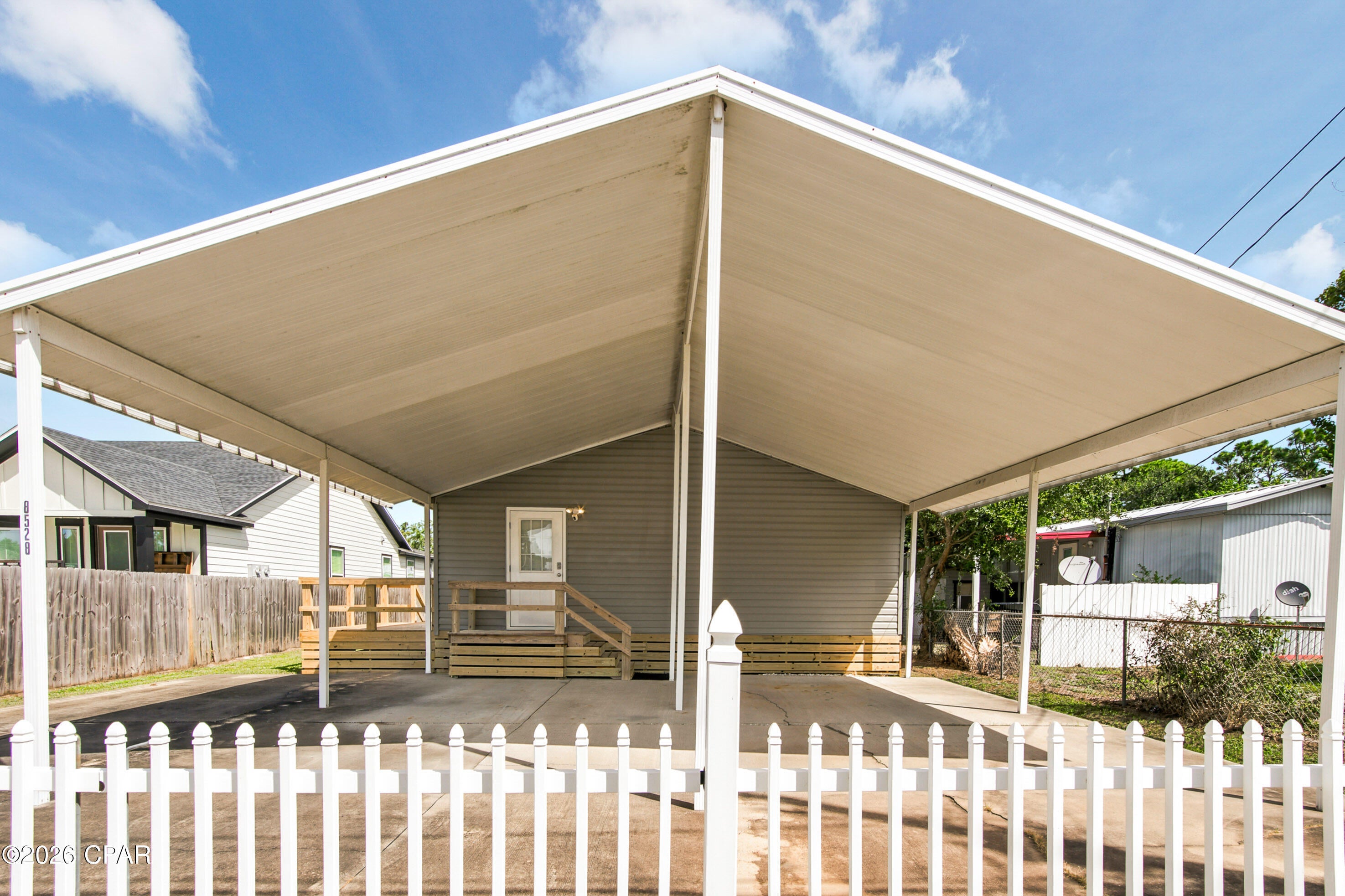 Location, Location, Location! Welcome to 8528 Houston Street, a 3-bedroom, 2-bath home offering approximately 1,484 square feet of living space in Panama City Beach. With convenient access to the beach, boating, dining, shopping and entertainment, this property offers an opportunity to enjoy the coastal lifestyle in one of the area's most popular destinations.

Inside, you'll find a spacious, comfortable layout with plenty of room to gather, relax and make the home your own. Recent updates add to the home's appeal, including LVP flooring, interior doors, window and baseboard trim, door locks, commodes, bathroom sinks and faucets, HVAC, and 2-inch faux wood blinds.

The location is a standout. Public beach access is nearby on Surf Drive, making it easy to enjoy the sugar-white sand and emerald waters of the Gulf of Mexico. St. Andrews State Park is also nearby, offering swimming, snorkeling, fishing, paddling and access to Shell Island. The restaurants, marinas, attractions and entertainment along Thomas Drive and Front Beach Road are just minutes away.

Whether you're looking for a primary residence, beach getaway or investment opportunity, 8528 Houston Street puts you close to the sand, water and activities that make Panama City Beach such a desirable place to own property.
