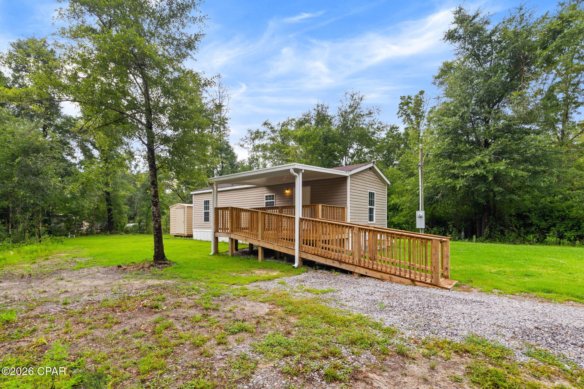 Move-In Ready 2015 One-Bedroom Mobile Home. Half-acre lot. TWO parcels.


This charming 2015 home is updated, priced to sell and ready for immediate move-in! Featuring fresh paint, updated flooring throughout, new doors, and modern appliances, this home offers comfortable living with low maintenance and a low cost of ownership.


The bright, functional kitchen boasts modern cabinetry, stainless steel refrigerator, dishwasher, stove, and microwave, plus ample counter space. The spacious bedroom and updated bathroom provide everything you need for easy living.


Outside, enjoy the brand-new covered porch perfect for relaxing or entertaining, along with a convenient gravel driveway for easy access. Storage shed with power in the back yard. Set on a peaceful, tree-lined lot with plenty of yard space.


Whether you're looking for a primary residence, investment property, or cozy retreat, this turn-key home is a fantastic opportunity. Don't miss out--schedule your showing today!