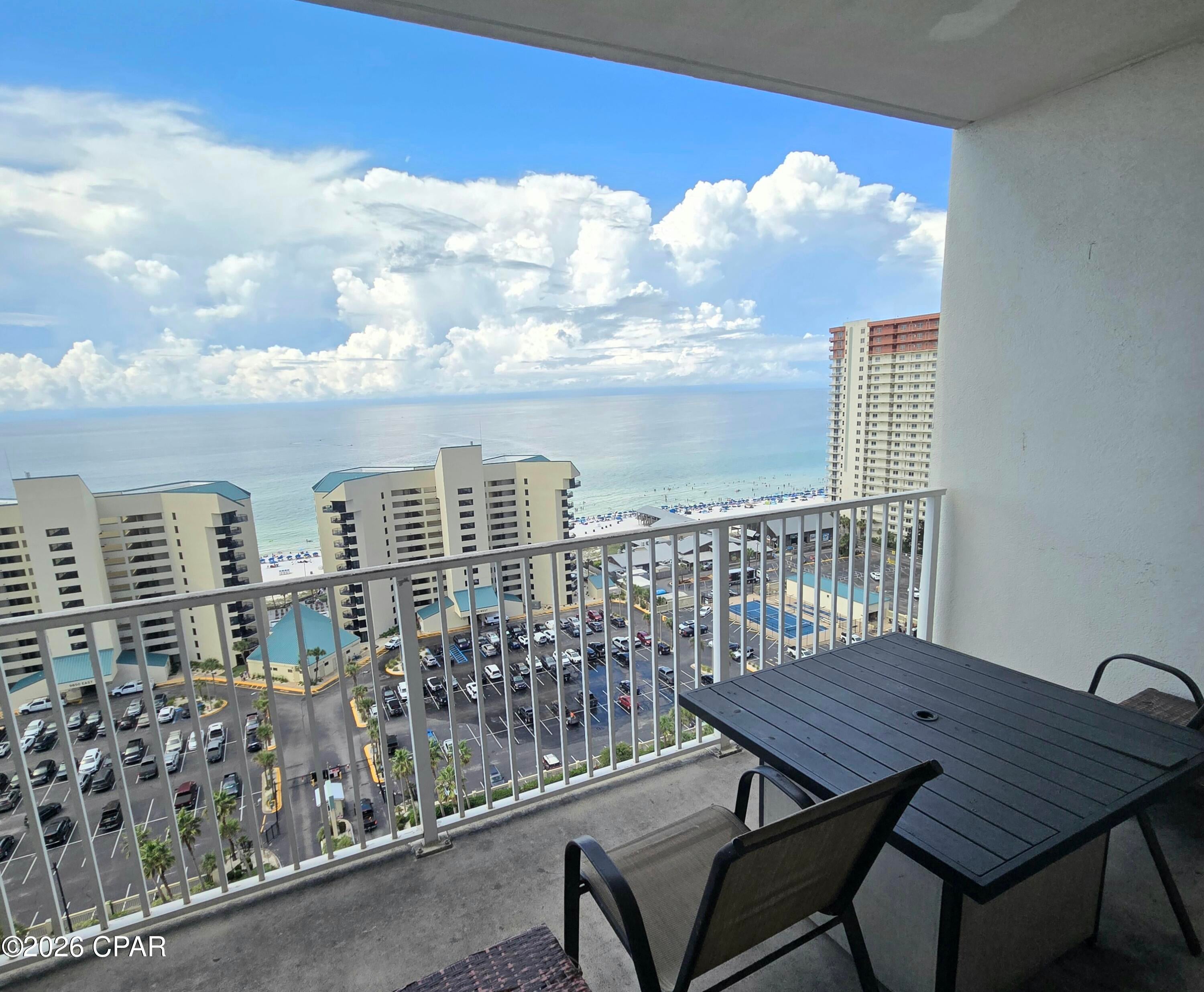 Amazing gulf views from This 16th floor 1 Bedroom | 2 Bathroom Condo at Laketown Wharf Resort! Live the resort lifestyle at the center at Panama City Beach.  This spacious 1-bedroom condo with a bonus bunk area offers a thoughtfully designed open floor plan. Very spacious kitchen with kitchen island , lots of cabinets and granite tops. Both bathrooms also feature granite counters and matching cabinetry.  Step outside onto the generously sized balcony to soak in sweeping Gulf views and warm coastal breezes.
Laketown Wharf is known for its impressive collection of resort-style amenities, including multiple pools (5)featuring a rooftop pool, lagoon-style pool, and zero-entry pool, plus two hot tubs and a poolside tiki bar. Enjoy deeded beach access, a state-of-the-art fitness center, and the resort's scenic boardwalk surrounding the lake, where guests and owners can also enjoy the resort's nightly light show. Dining, shopping, and entertainment are all just steps away. The resort features several restaurants, shops, and a convenient market, along with 810 Billiards & Bowling, an on-site entertainment venue offering bowling, billiards, arcade games, a full-service bar, and food--a great amenity for owners and vacation guests alike. Additional conveniences include covered parking and 24/7 security, adding to the ease and appeal of resort living.
 This condo is perfect as a vacation home, investment property, or full-time residence.