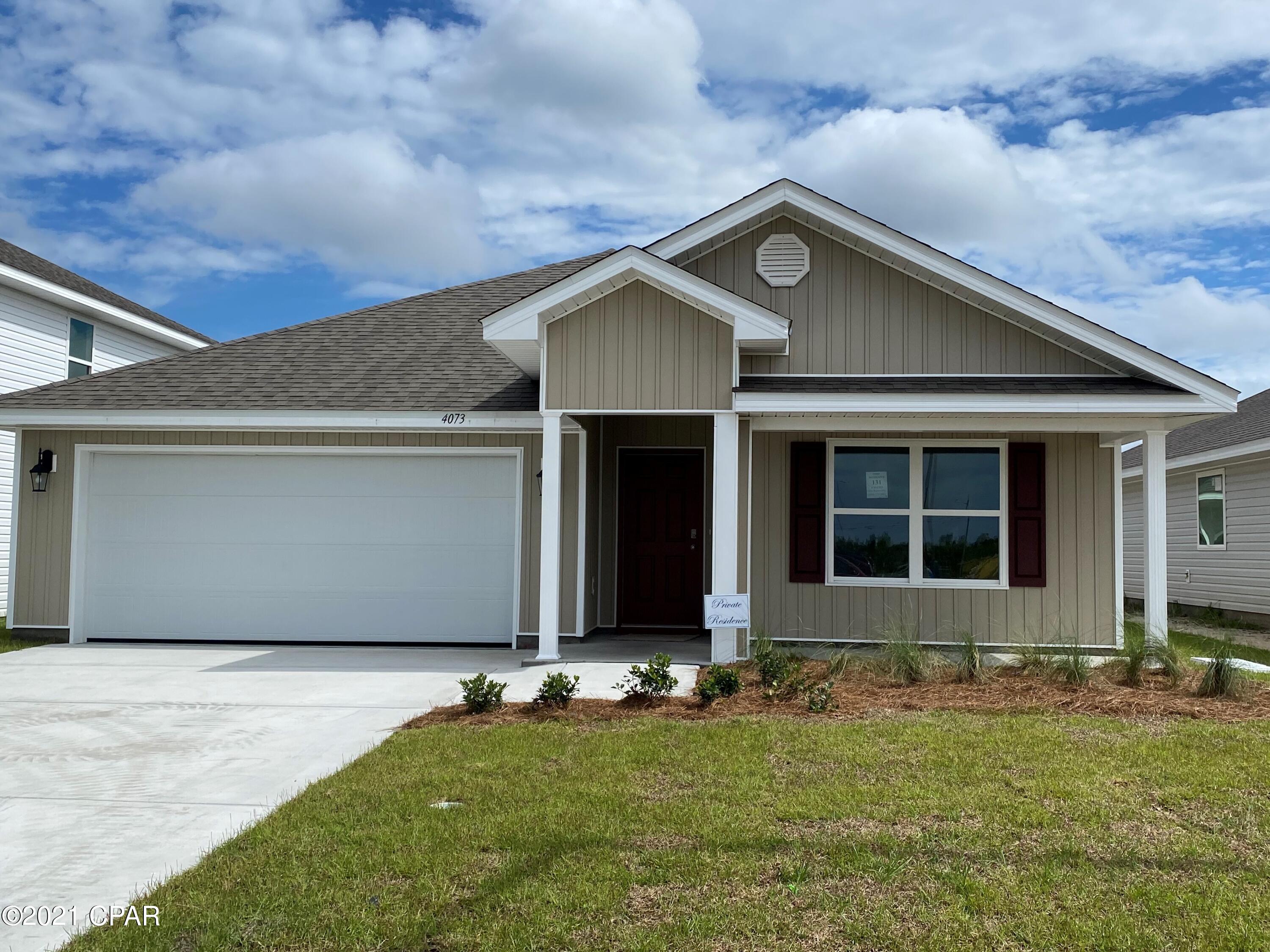 Welcome to Brighton Oaks! The Cali is a 4 bed, 2 bath floor plan featuring a 2 car garage. As you enter this home, you will find quality paint with orange peel textured walls and traditional 8' ceilings. Vinyl flooring throughout all common areas of the home and carpet in bedrooms. The kitchen has a center island and includes a pantry, beautiful stained cabinetry and durable laminate countertops. This home is being constructed with the Zip Sheathing system, providing greater protection than a traditional housewrap from
damages due to wind, rain, and extreme weather.
A standard Smart Home package includes a KwikSet keyless entry, Skybell doorbell, automated front porch lighting, an Echo
Dot device, and Quolsys touch panel which can be integrated to control your lighting, thermostat, front door and so much more.
A builder 10 year structural warranty is also included.
Pictures, photographs, floor plans, elevations, features, colors and sizes are approximate for illustration purposes only and will
vary from the homes as built. Home and community information including pricing, included features, terms, availability and
amenities are subject to change and prior sale at any time without notice or obligation. For Move-In/Completion Estimates:
Ready dates are estimates only. Timing of completion of construction and buyer move-in are subject to contingencies
contained in home purchase agreement and governing jurisdictions issuance of a certificate of occupancy, and may change
due to forces majeures and other delays or disruptions outside the reasonable control of the Builder.