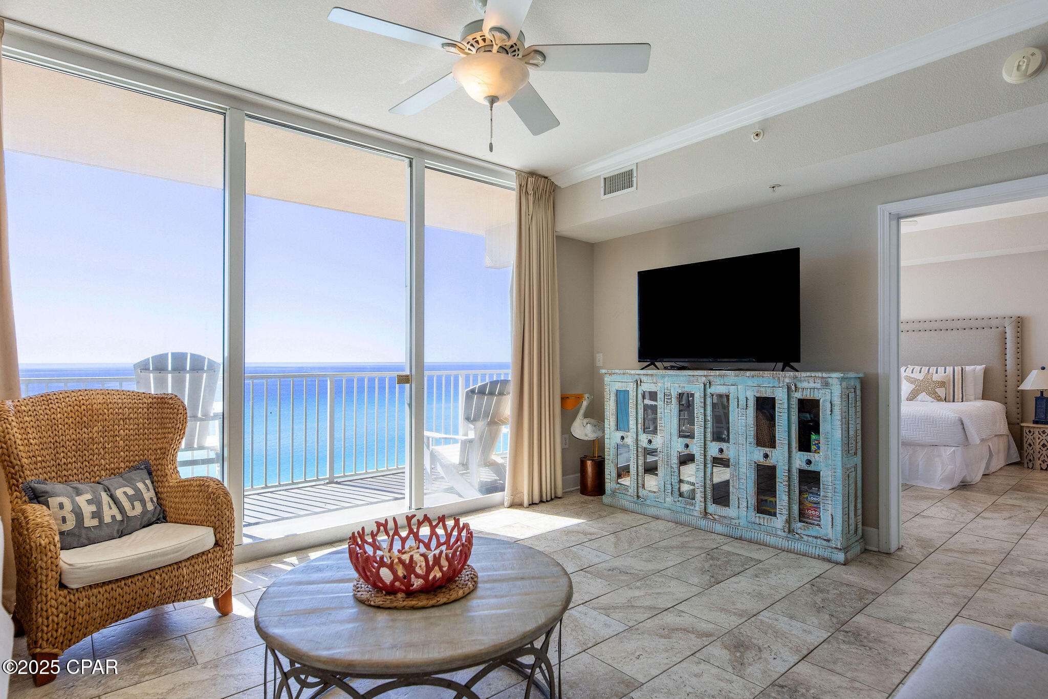 ''CURRENTLY UNDER CONTRACT, SELLER ACCEPTING BACKUP OFFERS'' BACK ON MARKET due to no fault of the seller!!! Wake up to breathtaking, unobstructed Gulf views from this beautifully appointed 1-bedroom, 2-bathroom condo at Tidewater Beach Resort -- one of Panama City Beach's premier Gulf-front destinations.

This spacious unit features an open-concept layout with a bright, coastal feel and floor-to-ceiling glass doors that open to a private balcony overlooking the sugar-white sands and emerald waters of the Gulf of Mexico. The Gulf front primary suite offers a peaceful retreat with an en-suite bath, while a bunk area and second full bathroom make it ideal for guests or family.

Enjoy a fully equipped kitchen, in-unit laundry, and modern furnishings ready for immediate enjoyment or rental income. This unit also comes with an additional extra storage unit on the same floor. 

Tidewater Beach Resort offers world-class amenities including two lagoon-style pools, an indoor heated pool, on-site restaurant and tiki bar, fitness center, movie theater, game room, covered parking, and 24-hour security.

Perfectly located near Pier Park, this condo provides easy access to the area's best dining, shopping, and entertainment -- all while being steps from the beach.

Whether you're seeking a vacation retreat, investment opportunity, or full-time coastal home, this Tidewater condo delivers the perfect blend of comfort, style, and Gulf-front living. Schedule your showing today!