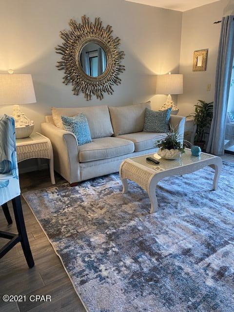 The FULLY FURNISHED CUTE condo will provide the future owner EXCELLENT views from this lagoon front home with Gulf access making it ideal for a vacation home, a primary residence, or for a resort rental investment. The first floor location features easy access to the community's amenities including the pool, dock, and tennis courts. All of this AND you're less than 2 blocks to the sugar sands of the beautiful beach. Located on the east of Panama City Beach close to the marinas, great restaurants, entertainment, & the Navy Base. Villas of St. Thomas is nestled in a  gated community, but is very close to all of the activities available at Panama City Beach!
