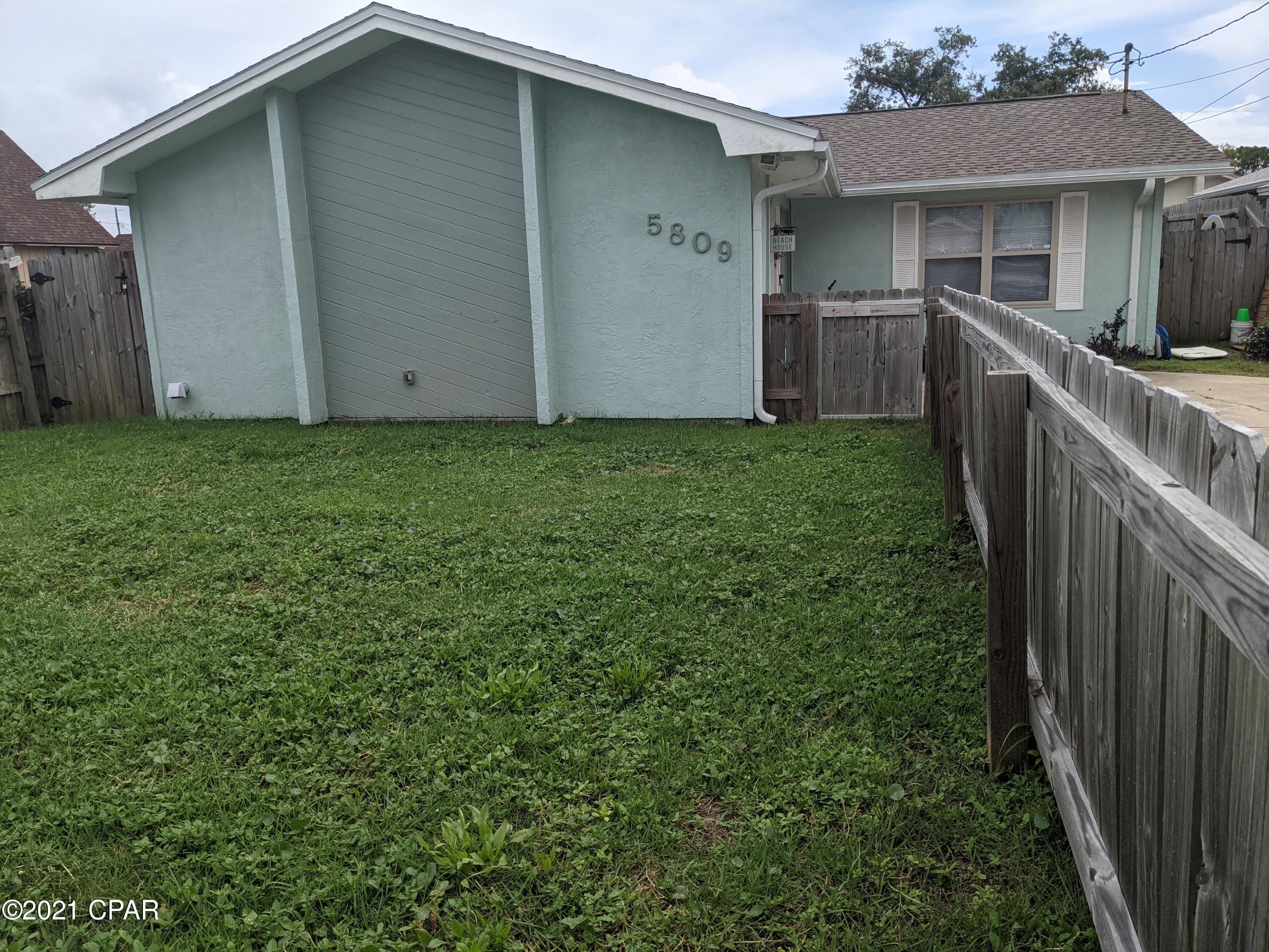 SHOWING TIMES AVAILABLE TODAY (SAT.) 

 TEXT RITA.....BRING HIGHEST & BEST OFFER!!           

Beach house just a few blocks off Thomas Dr. with pool. Very open floor plan with cathedral ceilings. Originally 2 BR, another has been made with division wall with closet in W&D rm.  Engineered hardwood floors with some tile in baths. Both baths have walk in tiled showers. Kitchen has all stainless appliances & a beautiful back splash. Fenced front yard & back yard, great for the 4 legged babies. French doors open to back screened in porch for your morning coffee. Numerous sitting places around the amazing pool, with stunning flowers.  Renter occupied & will leave furniture if wanted & negotiated separately.