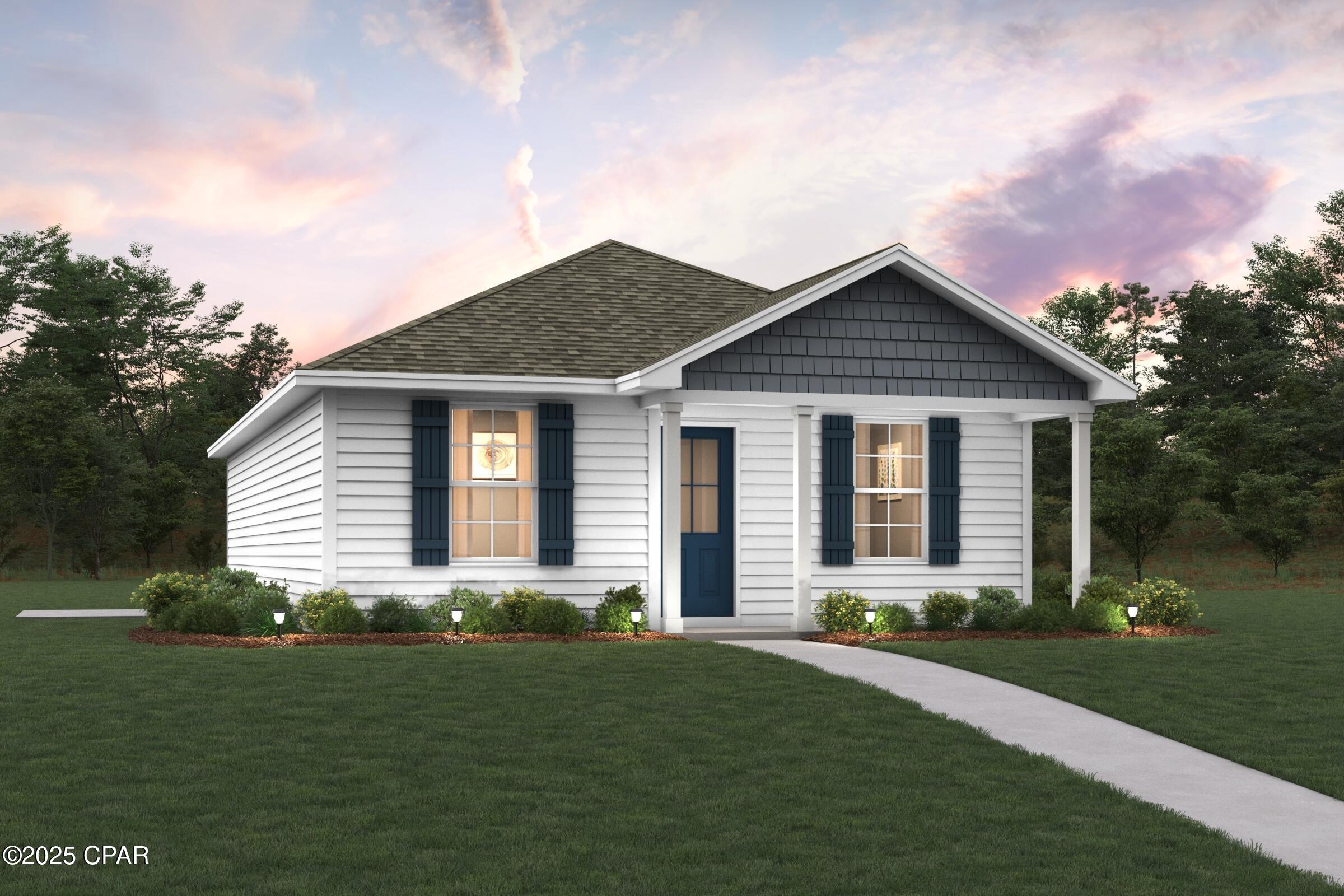 Welcome home to this NEW Single-Story Home in the Sunny Hills Classic Community! The desirable Lanier Plan boasts an open design encompassing the Living and Kitchen spaces. The Kitchen features gorgeous cabinets, quartz countertops, and Stainless-Steel Appliances (including Range with a Microwave hood and Dishwasher). The primary suite has a private bath and a walk-in closet. This Home also includes 2 more bedrooms and a secondary bathroom. Energy-efficient Low-E insulated dual-pane vinyl windows and a one-year limited warranty ensure comfort and peace of mind.
Ask sales counselor about new enhanced kitchen cabinet features and updated farmhouse style trim package!