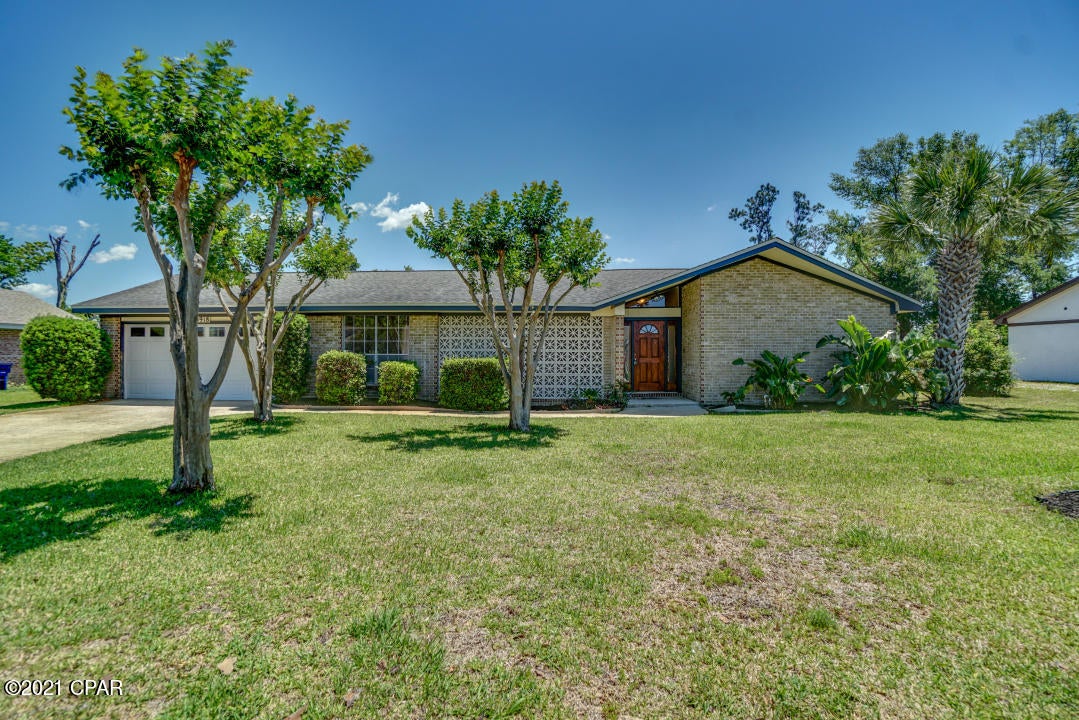 Welcome Home! This charming 3 br/ 2 ba ranch style home features fresh paint and luxury vinyl plank flooring throughout and a great backyard for your enjoyment with an updated pergola with built in seating. The kitchen features new stainless steel appliances (stove ordered and awaiting arrival), shaker cabinets, granite countertops and tiled back splash. This home also features very stylish barn doors in the master bedroom and is nestled in a great family friendly subdivision.