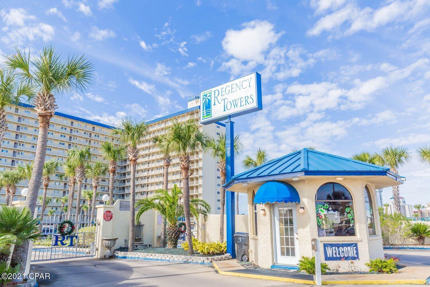 HUGE PRICE REDUCTION! Talk about your chance to own one of the best, fully furnished, 3-bedroom 2 bath condos on Panama City Beach!  The complex features 24-hr security, 2 full size pools (1 Heated), a 10 person in-door hot tub, and a full tiki-bar. Beach access gates are locked and accessible only by owners and their guest. Plenty of parking! This unit has had a full makeover. See Supplement Beach access gates are locked and accessible only by owners and their guest. Parking is reserved for each unit. This unit has had a full makeover. The unit has new floors and new paint throughout. The kitchen has stainless appliances and custom countertops. All fixtures have been upgraded through-out the unit including the addition of a ceiling fan in the living area. This unit has been used as a vacation rental and personal beach condominium. The unit is very nicely furnished. Both bathrooms have been remodeled with custom tile, vanities, shiplap, and lighting. The master bedroom has a king bed and custom drapes. The 2nd bedroom has 2 full beds, and the 3rd bedroom has full bunkbeds. The unit has beautiful accents throughout. All measurements in listing are approx. Please verify if important.