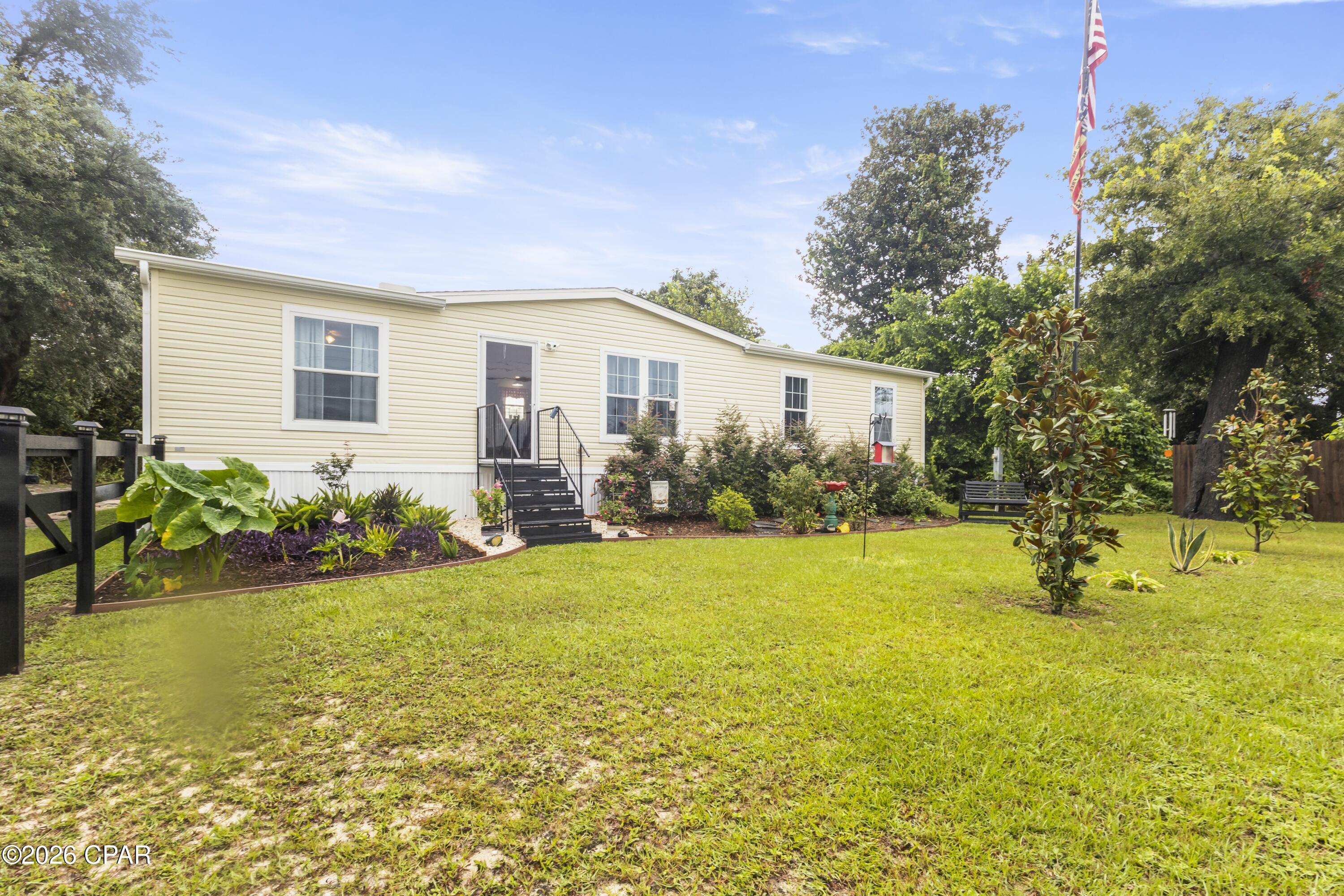 **Welcome home to 217 Claire Avenue -- where charm, comfort, and a little bit of nature come together!** 🌿🏡

From the moment you arrive, you'll love the beautiful vegetation and colorful flowers tucked inside the fenced front area, creating wonderful curb appeal and a warm welcome. This nearly new home has been lovingly cared for and is truly **move-in ready for its next family!**

Inside, you'll find an easy-to-maintain home with **NO carpet**, while outside is where this property really shines! The **giant backyard** feels like your own private retreat, complete with a **scenic pond full of bass, turtles, and other wildlife** -- perfect for fishing, relaxing, or simply enjoying the view.

And don't miss the ultimate bonus: a **mancave shed already equipped with a refrigerator and TV**, making it the perfect spot to watch the game, entertain friends, or create your own backyard getaway!

Conveniently located close to **shopping, dining, and Tyndall Air Force Base**, 217 Claire Avenue also puts you in a fantastic location between the white sandy beaches of **Panama City Beach and the laid-back coastal charm of Mexico Beach**. Add in **great neighbors and a well-cared-for home**, and this one is ready to welcome you home.

**Come for the house, fall in love with the backyard, and stay for the lifestyle!** 🌸🎣🐢🏡