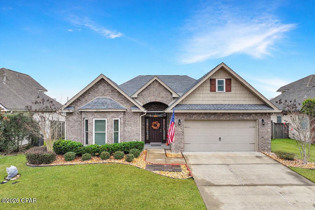 This home truly has it all. A beautifully maintained brick split-design home offering 3 bedrooms, 2 bathrooms, and over 1,800 square feet of living space. It's equipped with a whole-home 50-amp generator, providing peace of mind in any weather. The home also features new hurricane impact windows, adding protection and valuable insurance savings. Step into the foyer with tray designs and raised ceilings throughout, creating an open and spacious feel. The layout flows easily into the living room and kitchen, making it ideal for everyday living and entertaining. The kitchen includes recently upgraded appliances, granite counter tops, and opens directly into the dining area, where you'll enjoy views of the outdoor pool. The primary suite is generously sized and features tray ceilings, an over-sized walk-in closet, and a well-appointed bathroom with separate tiled walk-in shower and relaxing garden tub. Outside, you'll find a private, fully fenced backyard with a brand-new underground pool added in October 2025. The recently screened-in back porch offers the perfect spot to relax while watching family and friends enjoy the pool. This immaculate home feels like a personal retreat, combining comfort, style, and thoughtful upgrades designed to protect what matters most. This is one you truly don't want to miss. Schedule your private showing today.