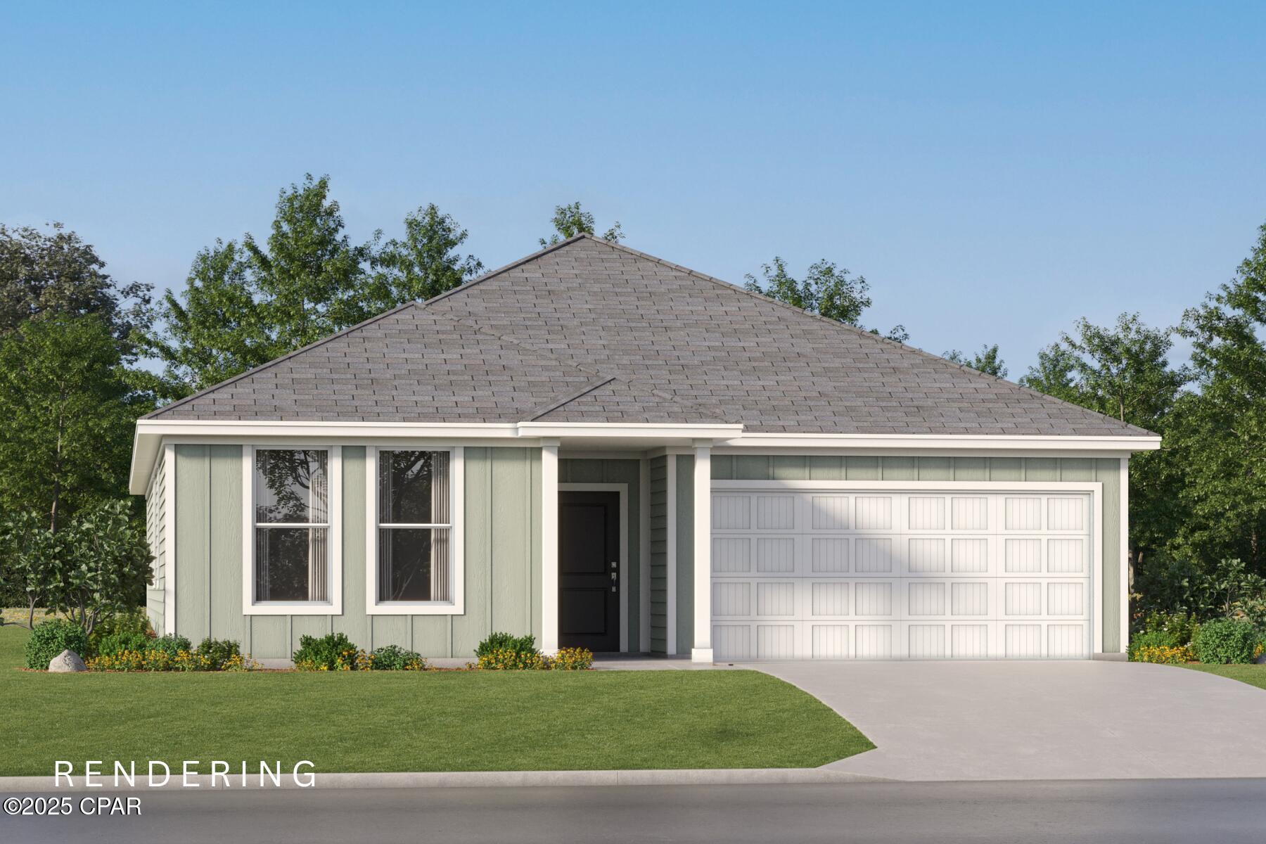 Discover incredible value in this brand new home located in a desirable new community in Panama City. The Springsteen floorplan features 4 bedrooms, 2 full bathrooms, and a flex room perfect for a home office, bonus space, or playroom. This thoughtfully designed home also includes a 2-car garage and a spacious covered back porch--ideal for outdoor living. Inside, enjoy high-end finishes such as quartz countertops, stainless steel appliances, and white shaker-style cabinets. The Hardie Board exterior offers timeless curb appeal and durability.