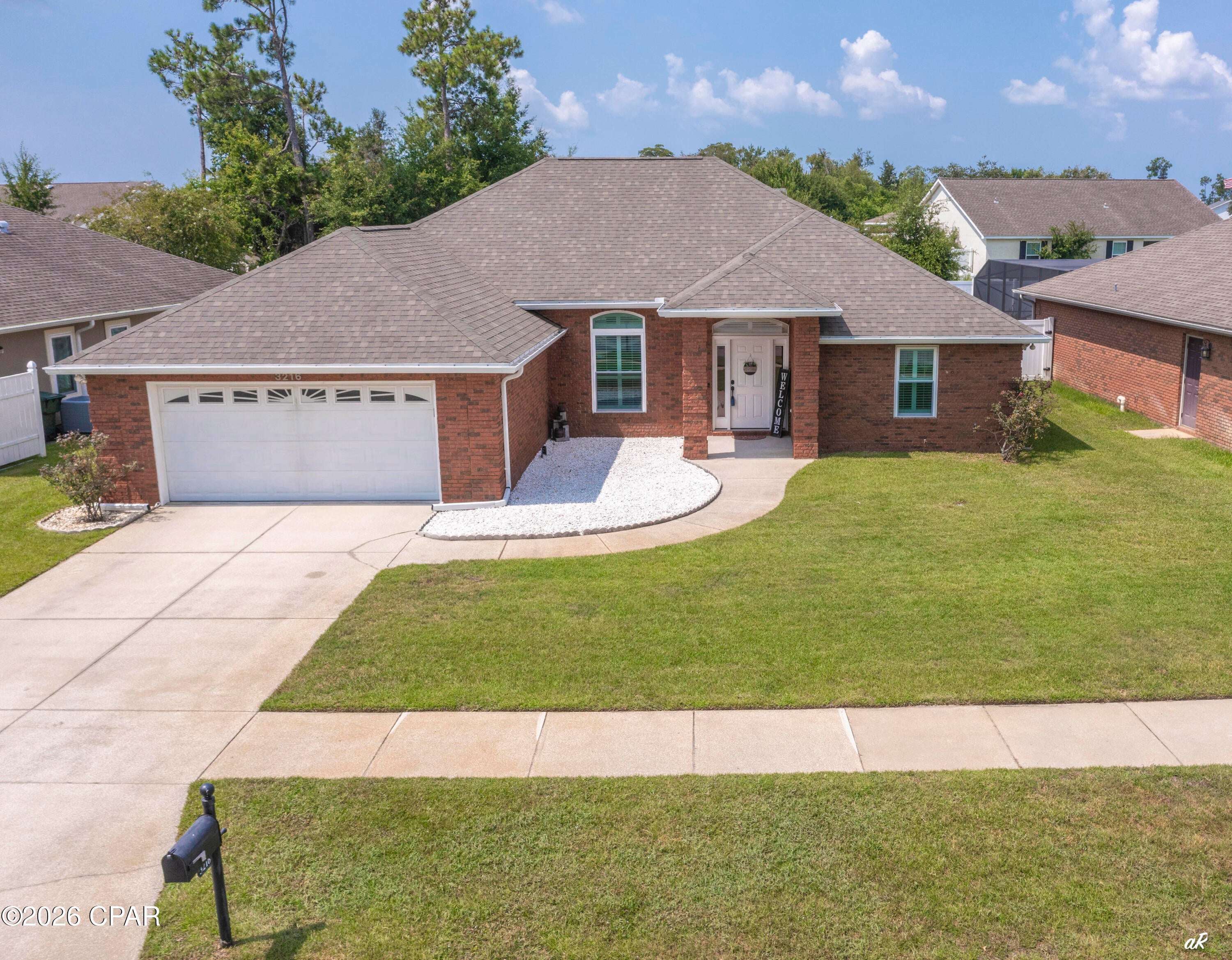 IS LOCATION IMPORTANT TO YOU? Hammocks PH III.  If so, this is the home for you in the much sought after area of Lynn Haven, FL.  4/2 ... 1,920 SF custom ''Beauty in Brick''. Situated in a choice neighborhood ... with close proximity to schools, shopping churches, etc.  Located 13 miles SE to Tyndall AFB and 12 miles W to the NSA (Naval Base).  As a bonus it's only 12-15 miles to the beautiful Gulf of America, where you will find awesome entertainment, dining, shopping, etc.  You will be impressed at the many upgrades in this home ... $56,940 ... detail sheet available .... just in the past 5 years ... you need to see to believe ... home like new!  Foyer opens into huge Great Room warmed by electric fireplace to include Dining Area, Kitchen, adjacent cozy Breakfast Area overlooking back yard. Kitchen is a functional balance of beauty, comfort and convenience. More than an efficient place to cook but a show case as well. Dining Room is just right for candlelight and large enough for friends/family gatherings.  Plantation shutters, ceiling fans and luxurious lighting fixtures throughout.  Spacious Primary Suite with private bath ... 3 bedrooms with full bath.  We're sure you'll be pleased with the size of the bedrooms with plenty of closet and storage space. Don't miss out on this opportunity. Call today for private showing!  12 hour notice please.