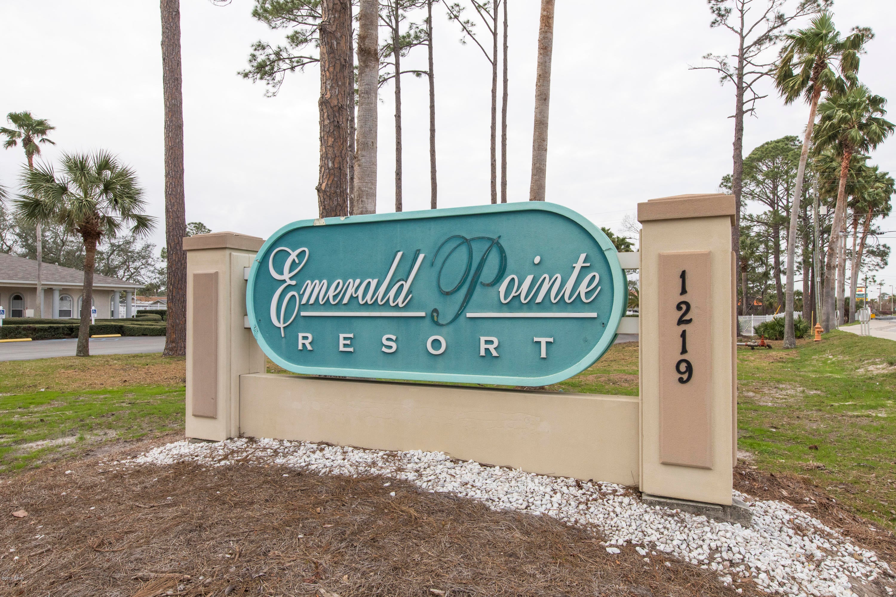 A MUST SEE. IT WON'T LAST LONG. This beautiful 1 bed/1 bath home in Emerald Pointe Resort. This home is doesn't need a thing but the right owners to enjoy a completely turn key opportunity in the heart of Panama City Beach. Close to shopping, Navy Base, boating, and the world's most beautiful beaches. This home boasts gorgeous views of the water. Ample parking with an extra parking large enough for guests. Along side of the home is a covered patio that runs the length of the home. *All information is believed to be accurate but buyers must verify all.