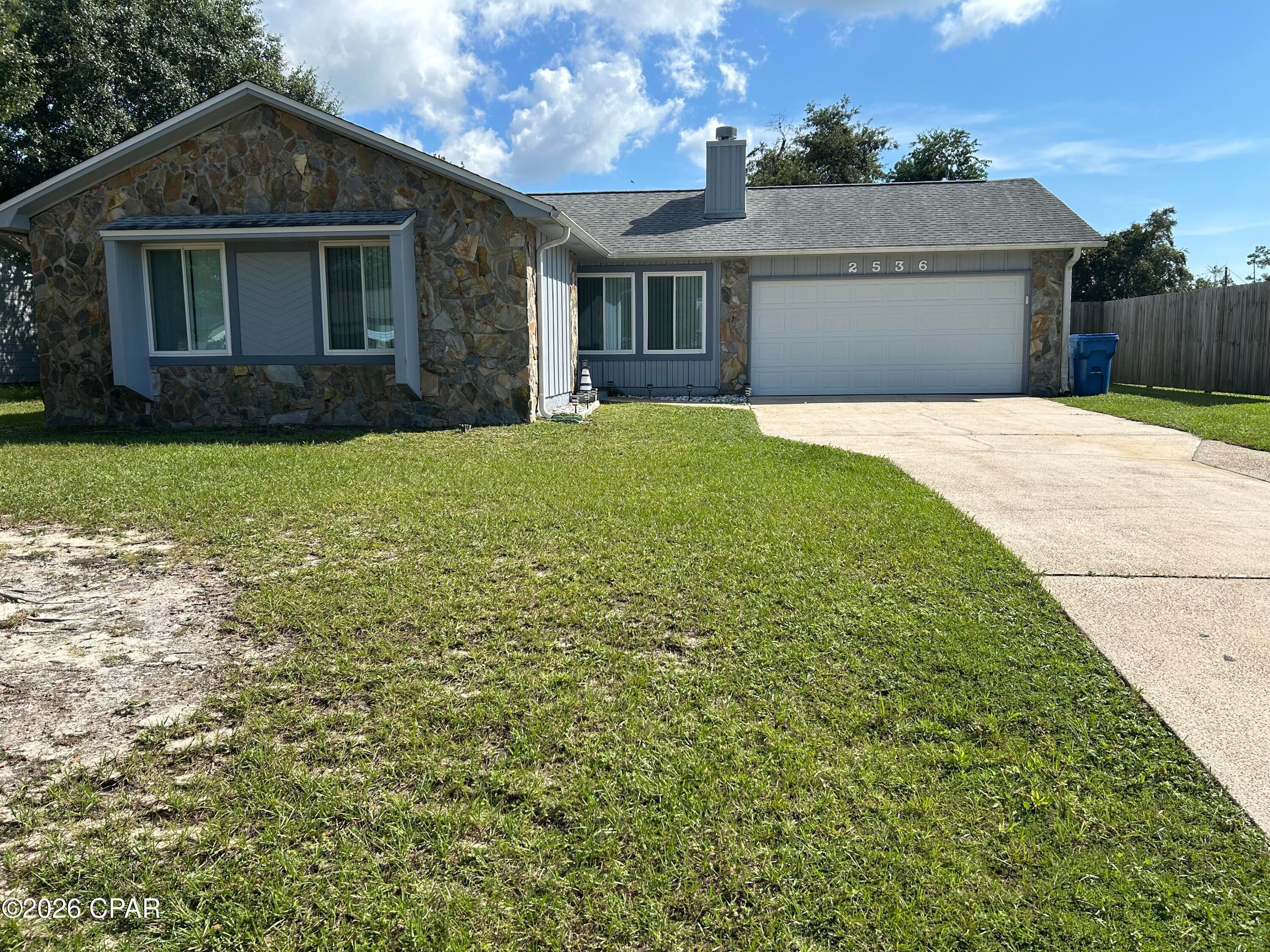Beautifully remodeled in 2019, this inviting 3-bedroom, 2-bathroom home offers comfort, style, and an ideal location situated on a quiet street. Major updates include a new roof, air-conditioning system, double pane windows, and sliding glass door. The spacious living room features a stunning stone, wood burning fireplace that serves as a warm and welcoming focal point.
The well-appointed kitchen includes stainless steel appliances and the dining area is large enough to accommodate 6-8 people, The attached 2-car garage provides convenience and ample storage. Step outside to enjoy the large backyard, complete with a covered patio and privacy fence-perfect for relaxing, entertaining, or playing with the kids.
Centrally located near highly desirable amenities, this home is close to schools, hospitals, restaurants, shopping and more. A wonderful opportunity to own a move-in ready home in a convenient and sought after location! Call your favorite realtor to see this home.