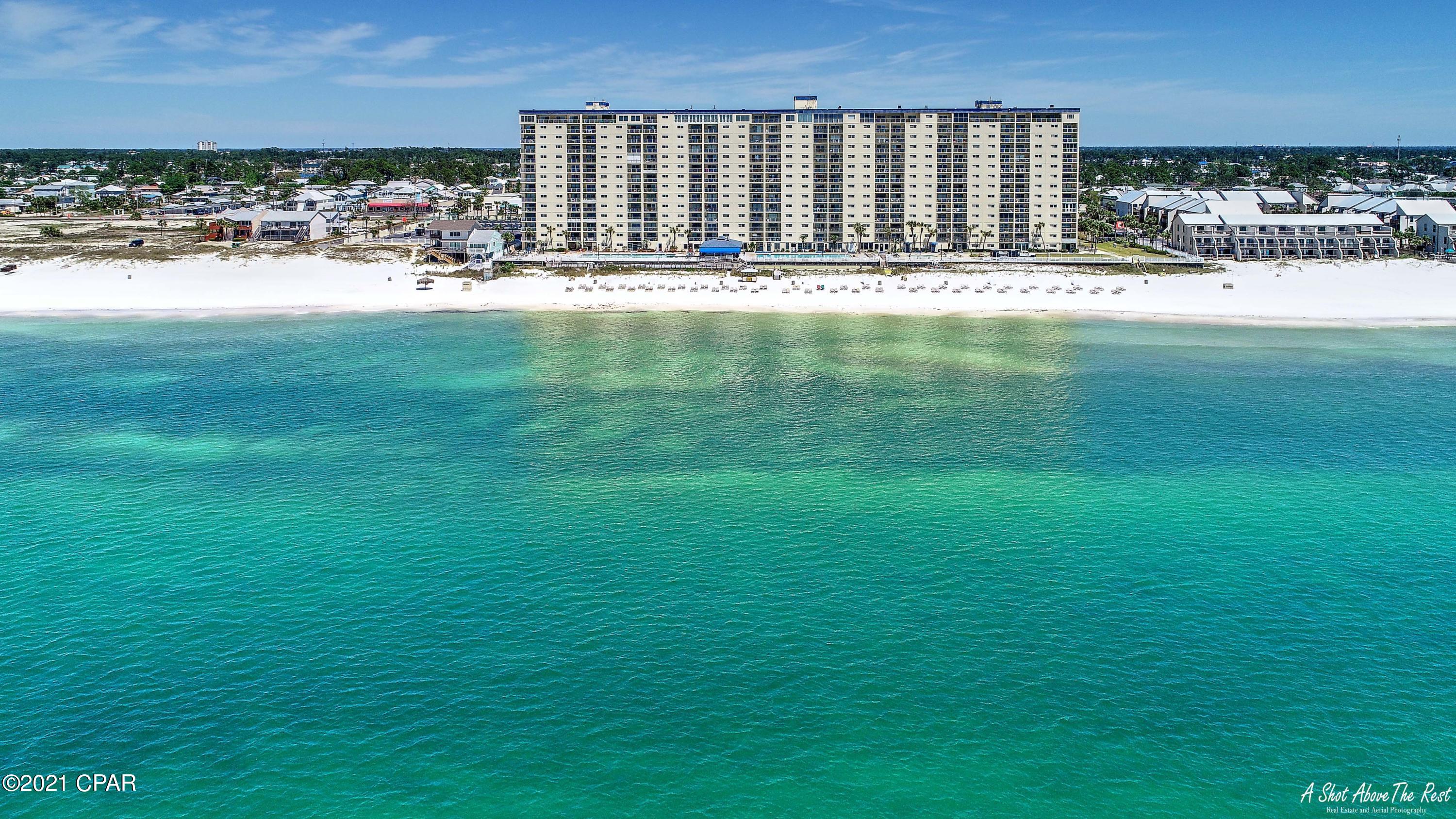 PROFESSIONAL PICTURES COMING SOON! What a great find! Regency Towers immaculate 2/2 on the 6th floor! It doesn't get any better than that! Take in all the views from your balcony to include the two Olympic sized pools (one heated), poolside Tiki bar, kiddie pool, hot tub, the beautiful white sandy beaches and the gorgeous emerald green waters of the Gulf of Mexico with the most amazing sunsets ever. The complex also has an exercise room, community room with a large kitchen and plenty of parking. This vacation rental is being sold fully furnished and ready to go for your home away from home or as your next investment. Verify measurements if important.