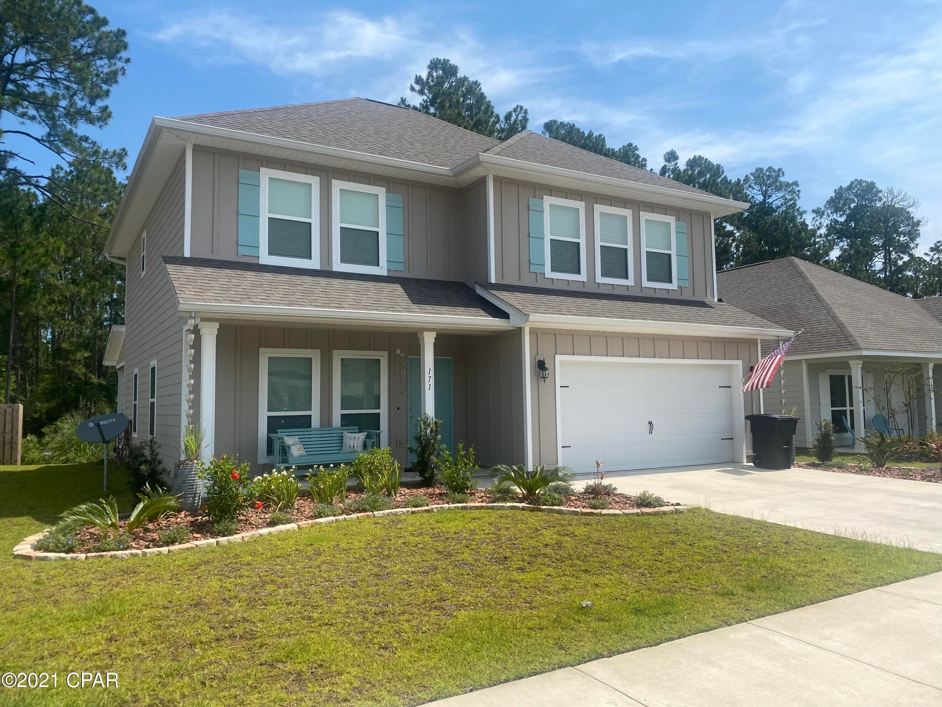 CURRENTLY UNDER CONTRACT, SELLER ACCEPTING BACKUP OFFERS'

The Azalea plan is a 2 story with a large master bedroom on the first floor. The kitchen is open to the family room and features a breakfast bar. Upstairs are 3 great sized bedrooms with 2 full baths. This home also comes with a fabulous bonus room upstairs perfect for movie night, a kids playroom or second living area. A powder bathroom downstairs and a spacious covered back porch makes this home ideal for anyone. Peach Creek is situated directly off of Highway 98 North for quick access to Florida's Scenic Route 30-A and the famous sandy white Emerald Coast Beaches.