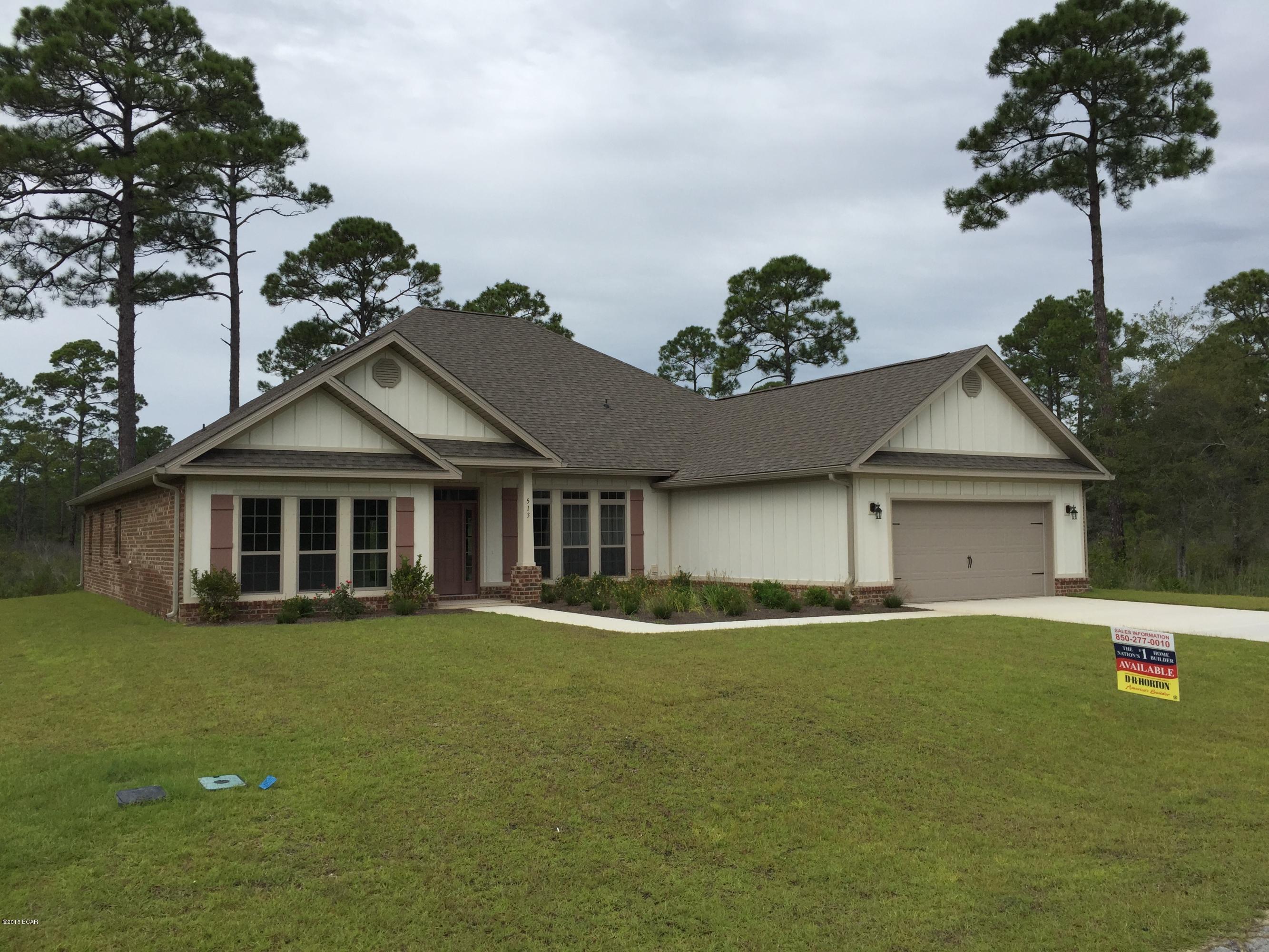 This home sits in the newest and one of the most prestigious communities being built on North Bay, Fanning Bayou!  While offering breathtaking sunsets, and easy access to the Bayou, there will be numerous amenities under construction that will be offered in 2016!  There are no other communities that can match the lifestyle offered by Fanning Bayou.  You have the privlidge of being close to the Airport, Bay, Shops, Golf Courses, Beaches, Etc!!  This home is the most popular of our floor plans!  As you enter into the oversized foyer, you will see the archways leading to the Dining and Family Room.  The Kitchen is open to the Family Room and has a 9' long Island!  The bedrooms are set in 3 different areas of the home, giving everyone privacy.  The seller also includes a Builder Warranty!
