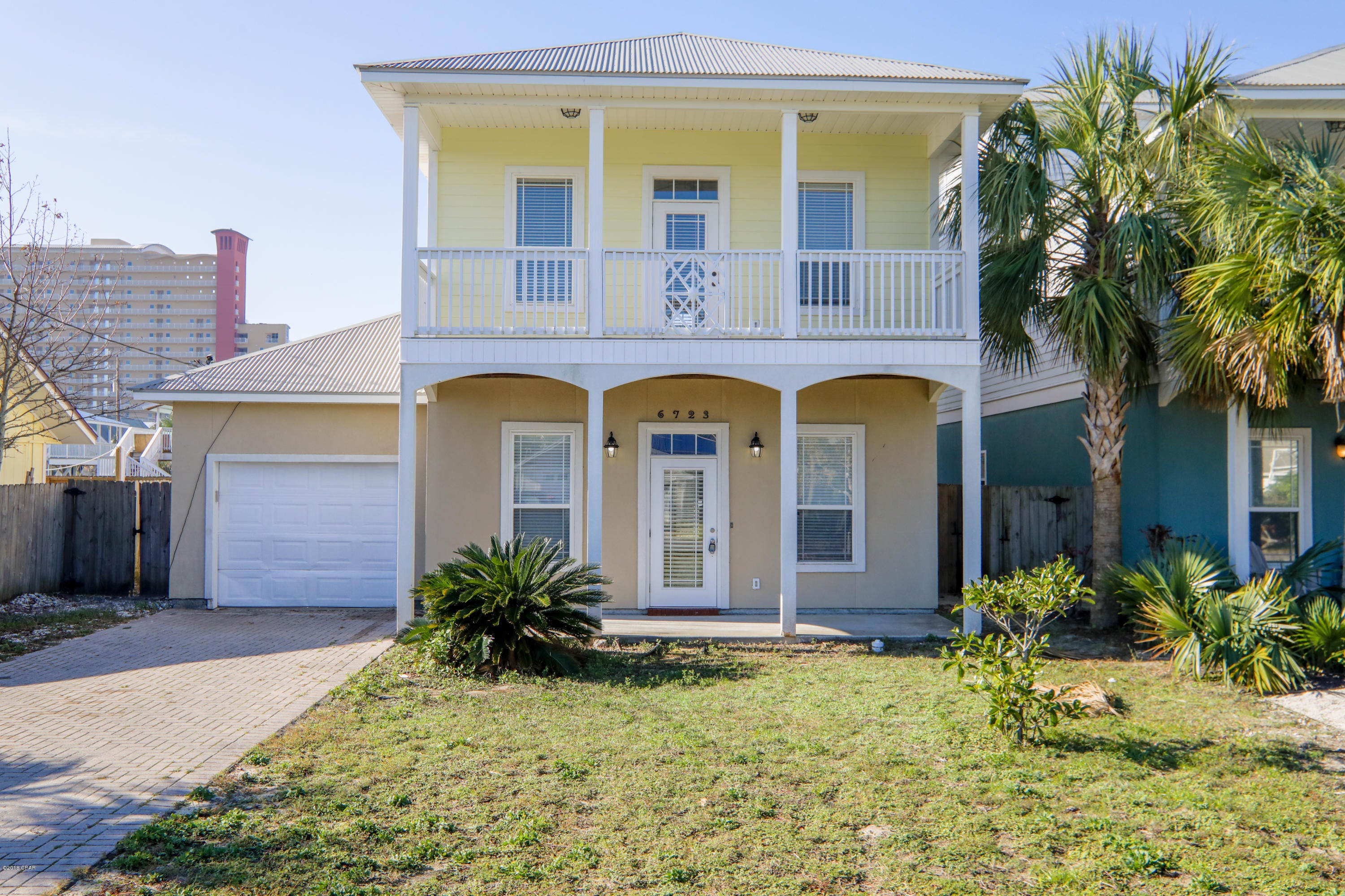 Luxury in paradise! This beautiful beach-style home is just a few blocks away from the white sandy beaches and stunning waters of the Gulf of Mexico. Apart from the fabulous location, this home has a lot to offer inside as well. This home has three floors: the first floor includes a lovely open floor plan, a combined dining and living area, and an additional living room/bedroom/office with a full bathroom. The second floor includes two master suites that feature their own private bathrooms and balconies. On the third floor you have an additional living area that could also be used as another bedroom. Co-agent has interest in property.