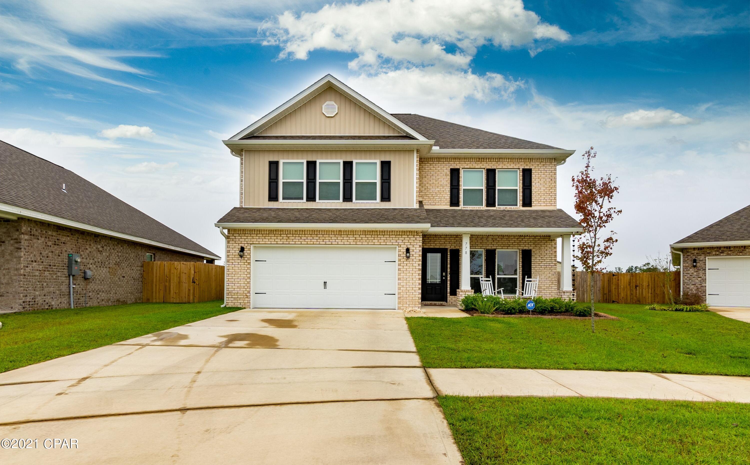 This home is a 4BR 3.5BA two story home with two car garage. As you enter this home through the foyer that is open to the large great room, you will find elegant 9' ceilings and beautiful interior doors are finished with brushed nickel hardware. The kitchen has a pantry and is open to the dining area. The appliances include a smooth top stove, dishwasher, and microwave. Bedroom 1 is located on the main level and has a large walk-in closet and a bath with walk-in shower. Standard features in this home include Granite counter tops, a water filtration system in kitchen, designer lighting package, LVP flooring, Moen faucets, a Standard Smart Home package.

 The refrigerator, washer and dryer does not convey with sale. Sellers are keeping.