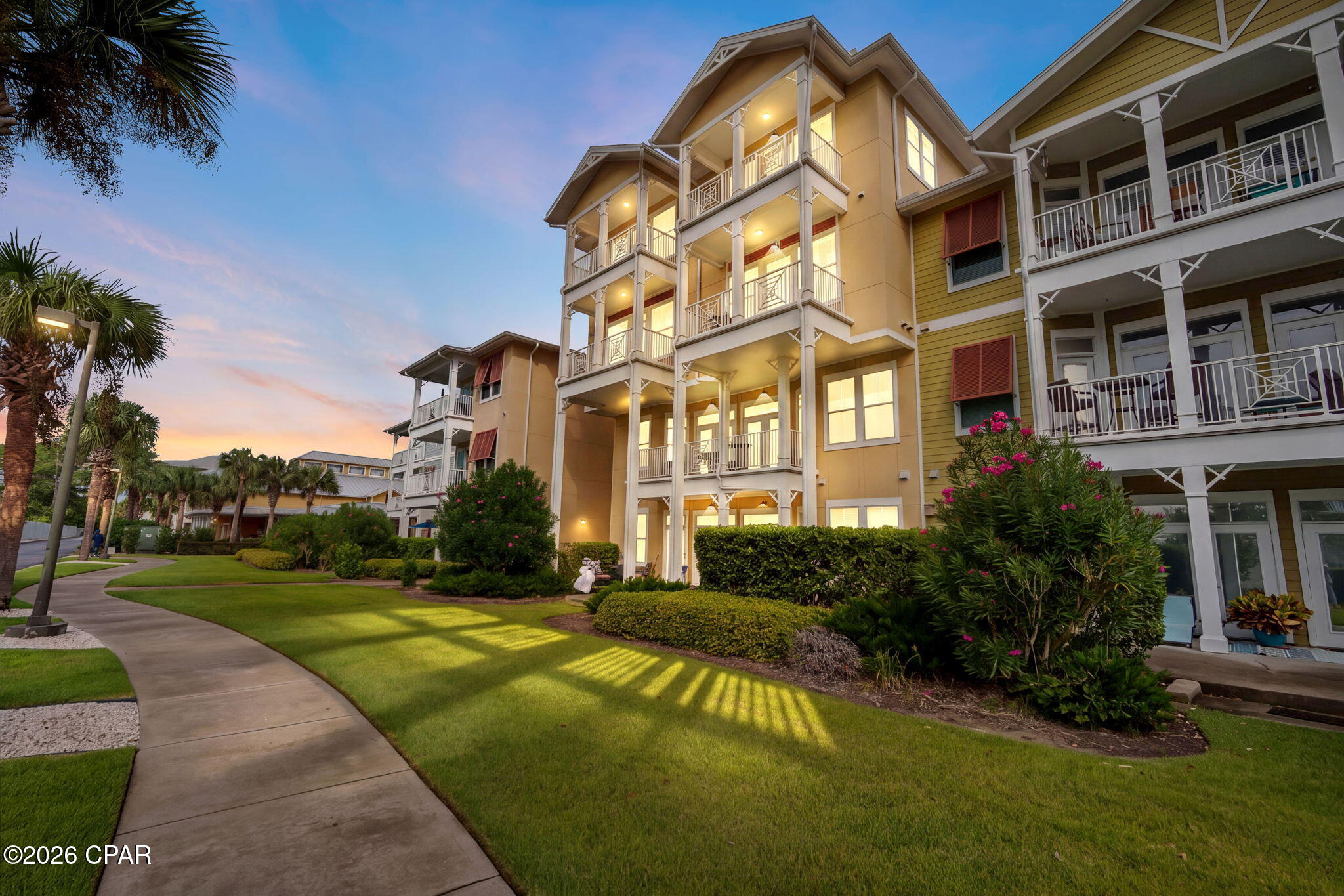 Island Reserve, a premier gated community just minutes from the beautiful beaches of Panama City Beach.  Island Reserve offers a true resort lifestyle with a spectacular 1-acre lagoon pool featuring waterfalls, lap area, zero-entry access, hot tub, and outdoor showers. This 3rd floor 1 bedroom, 1.5 bath condo is 1588 sq ft of thoughtfully designed living space with resort-style living in one of the area's most sought-after communities. Residence features 10-foot ceilings with crown molding, double-pane windows, and a bright open layout perfect for everyday living or entertaining. The kitchen is beautifully appointed with granite countertops and stainless steel appliances. The primary bathroom offers a spa-like soaking tub, walk-in shower, double vanity, 2 large walk-in closets. This home has a Culligan water filtration system in place and closets galore throughout the entire condo! Located just down the hall from the parking garage, accessing the unit with that load of groceries is easier than ever. Go straight to the 3rd floor of the parking garage. Residents also enjoy a beautifully appointed clubhouse with a fitness center, indoor basketball and pickleball courts for year-round play, theater room with a 100-inch screen, game room. The community is pet-friendly. Just minutes from the Gulf, shopping, dining, golf, this beautifully maintained condo delivers the perfect blend of luxury, location, and low-maintenance living. No short-term rentals permitted. Island Reserve offers a peaceful residential environment while still being close to everything Panama City Beach has to offer.