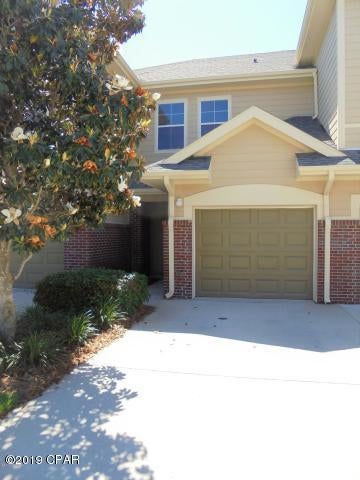 The interior offers a large open living area downstairs, hardwood floors, 9 ft. ceilings, granite tile counters, crown molding & a large screened porch. Upstairs has a split bedroom plan each with their own ensuite. The Master bath has a double vanity and garden tub. The Master Bedroom also has a walk-in closet. There is a bonus area that could be used for whatever you needed, Office, Game Room, TV Room, etc. A separate laundry room is located close by and convenient to both bedrooms. A large one-car garage and driveway complete the parking. The amenities of the property include gated neighborhood, club house, pool, plus a great family lifestyle, limited traffic with only one way in and one way out, beautiful little lakes with fountains and immaculate landscaping throughout.