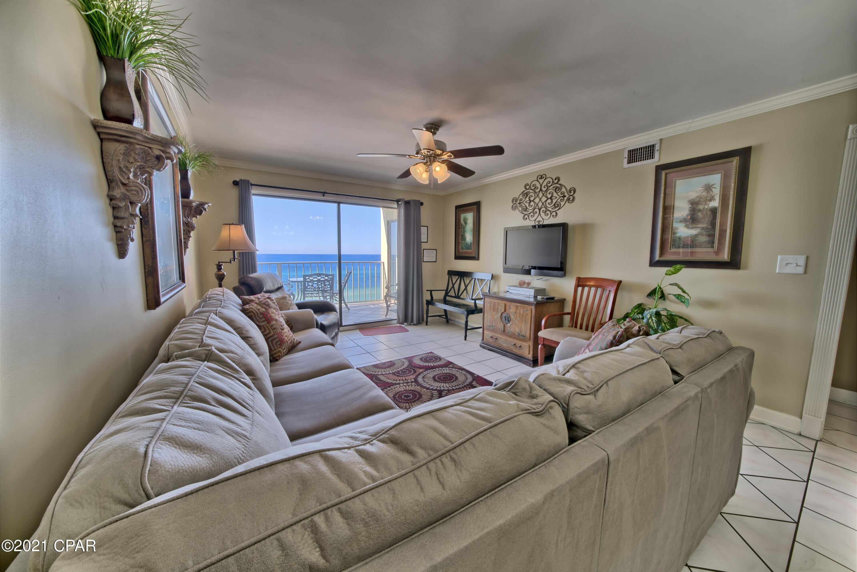 This is a rare opportunity to own a 3 bedroom Gulf Front unit at Regency Towers. There are only two per floor and they rarely on the market.  This unit has upgrades and is over one of the two swimming pools one of which is heated during the winter months. This complex is family oriented, is near great restaurants and the St Andrews State Park and the Sports complex. All information is believed to be correct but should be verified by the buyer.
