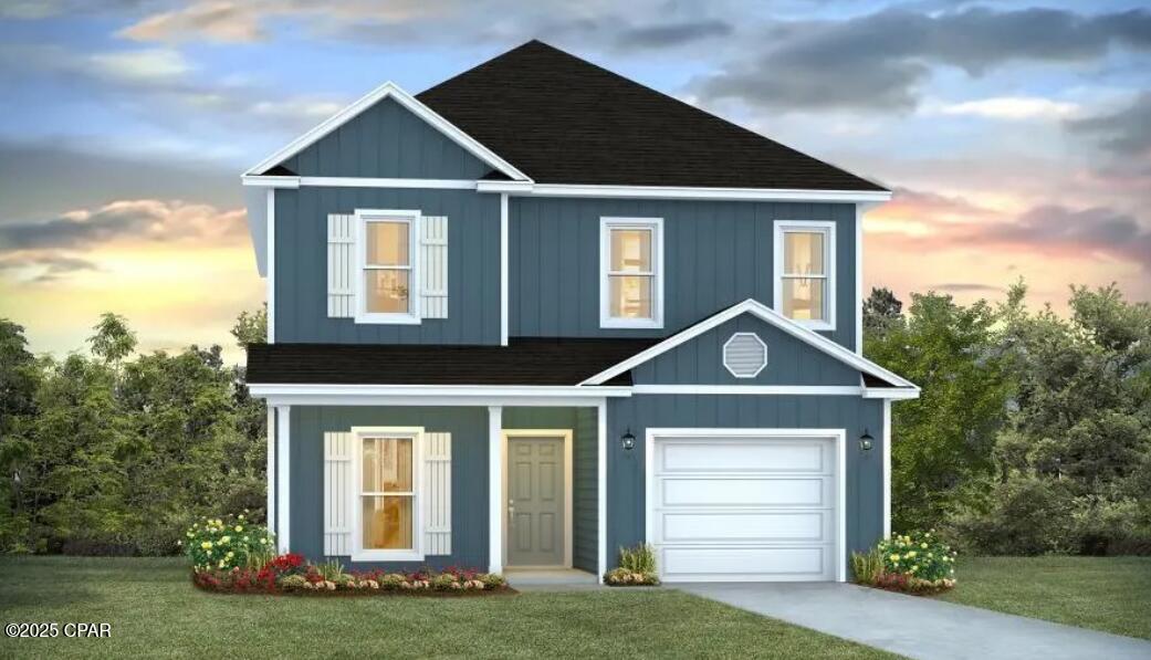 Welcome to the Alabaster a new home floorplan located at Windmark Beach in Port Saint Joe, FL. The Alabaster is a masterfully designed single-family residence with four bedrooms and three and a half bathrooms. This home offers a perfect blend of elegance and relaxation, ideally suited for those in search of an exquisite second home or a serene vacation retreat.

Spanning two captivating stories, this home boasts 4 generously sized bedrooms, 3.5 well-appointed bathrooms, and the convenience of a single car garage. As you step through the inviting covered entry you enter a graceful foyer that flows seamlessly into an elegant dining area, setting the stage for memorable family gatherings. The heart of the Alabaster features an open-concept kitchen and family room, where a spacious center island, ample pantry, and abundant cabinetry invite culinary exploration and effortless entertaining. Granite countertops, stainless-steel appliances, and EVP flooring accentuate this home beautifully making you feel right at home.

Tranquility defines the main-level primary suite, complete with a luxe ensuite bath featuring a dual sink vanity, an oversized shower, and a spacious walk-in closet. Venture upstairs to discover a versatile living space that is ideal for media enjoyment or as an additional lounge space--centrally located by three additional bedrooms. Each additional bedroom has been designed with spacious closets and two share a bath while the fourth bedroom has a private ensuite bathroom. Each bathroom is also equipped with granite countertops and white cabinetry throughout the home. This home is also outfitted with Smart Home technology, like all our beautiful homes at WindMark Beach.

On the outside of the home, you will see beautiful Hardie board siding, a covered rear patio area, and spacious yards to enjoy those unbeatable Florida sunsets. The Alabaster is an exciting addition to the lineup of homes at Windmark Beach. Enjoy all the amenities the Windmark Beach community has to offer complete with beautiful new homes, local food, shopping, boardwalks, and beach access! Windmark Beach amenities includes two pools, BBQ grills, 11 dedicated beach accesses, the village center, boardwalk, and is pet friendly! The community is golf cart friendly, and dogs are allowed on the beach!

Schedule a tour to see this beautiful home today!