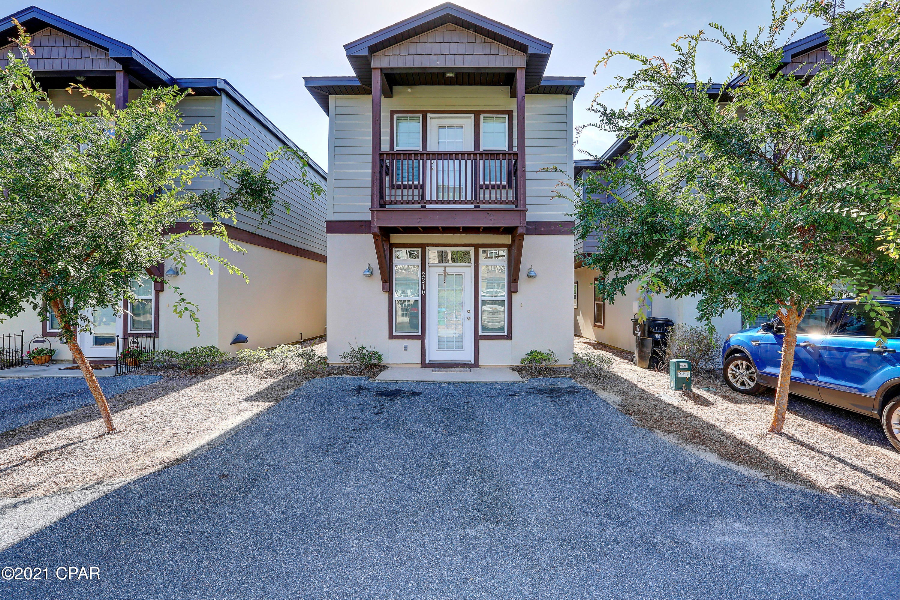 Beautiful home located within the quaint Mimosa Place community. Located at the heart of convenience, enjoy being just minutes from the white sand beach, Publix, shopping, and a variety of restaurant options. On the main floor, you are greeted by an open living space and kitchen with breakfast bar perfect for entertaining. The kitchen also features a walk-in pantry, stainless steel double sink, plentiful countertop space, and is located close to the half bath for guests. From kitchen, walk out onto back private patio great for outdoor dining and relaxation. Main floor also includes walk-in laundry room with shelving. Owner's suite located on second level and features master bath with double vanities, and walk-in closet from bath for privacy. Don't miss out on this beach opportunity!