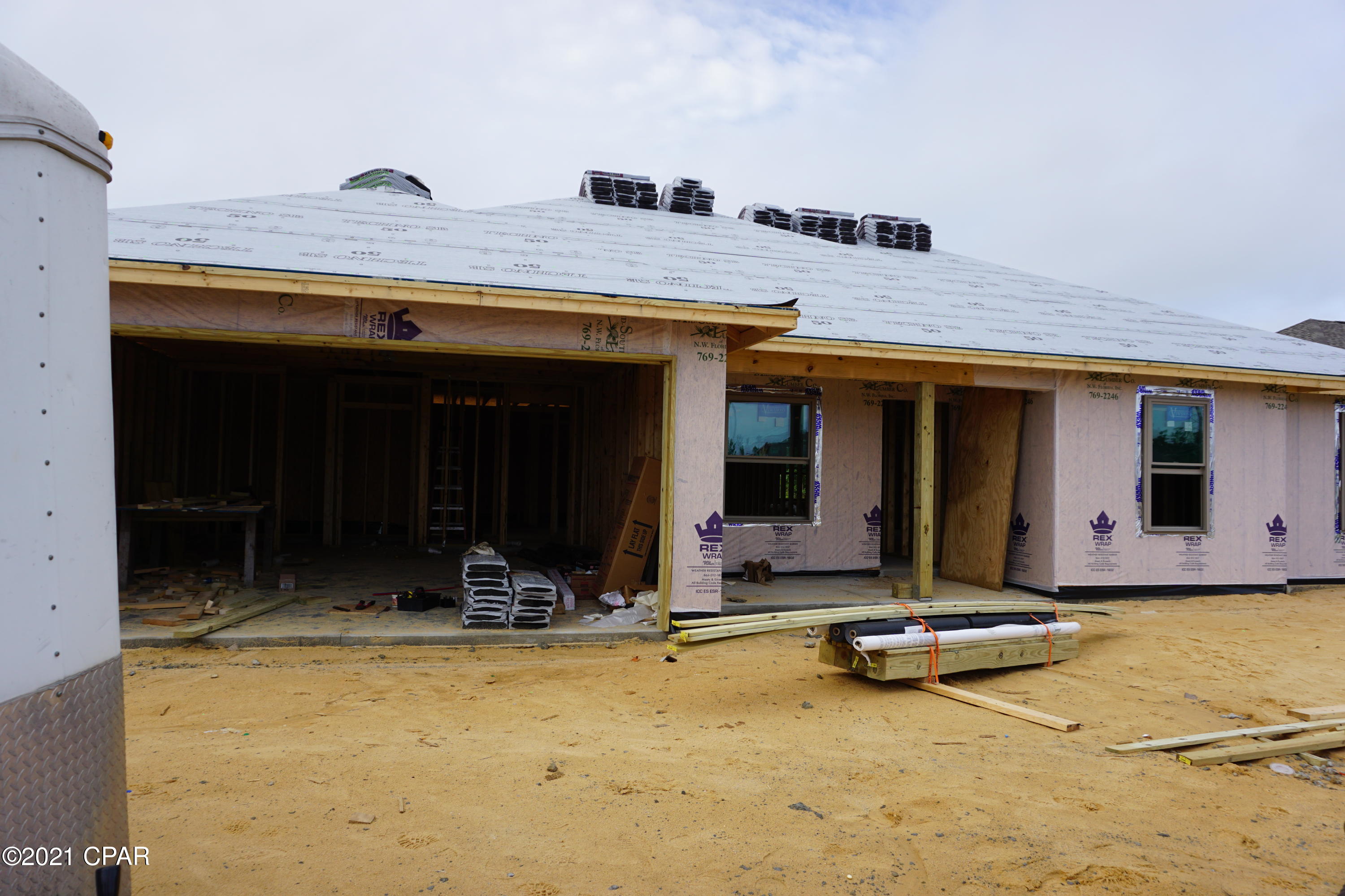 Under construction, luxury 3 bedroom 2 bath all brick home that offers large open floor plan, Master bath with his & hers double shower with Rain maker (3 shower heads) and shower seat, double vanity, large master bedroom with built-in rope lighting and large walk-in closets. The kitchen is a dream with all real hard wood cabinets, granite countertops, stainless steel appliances, cabinets in the laundry room. Living room has electric fireplace,and wired for entertainment. Home comes with large front porch, back covered and open back porch, security system, thermoseal spry foam system and generator ready electrical outlet with cord. outside shower and sprinkler system. Hurricane built See pictures. Lock in price before it go up