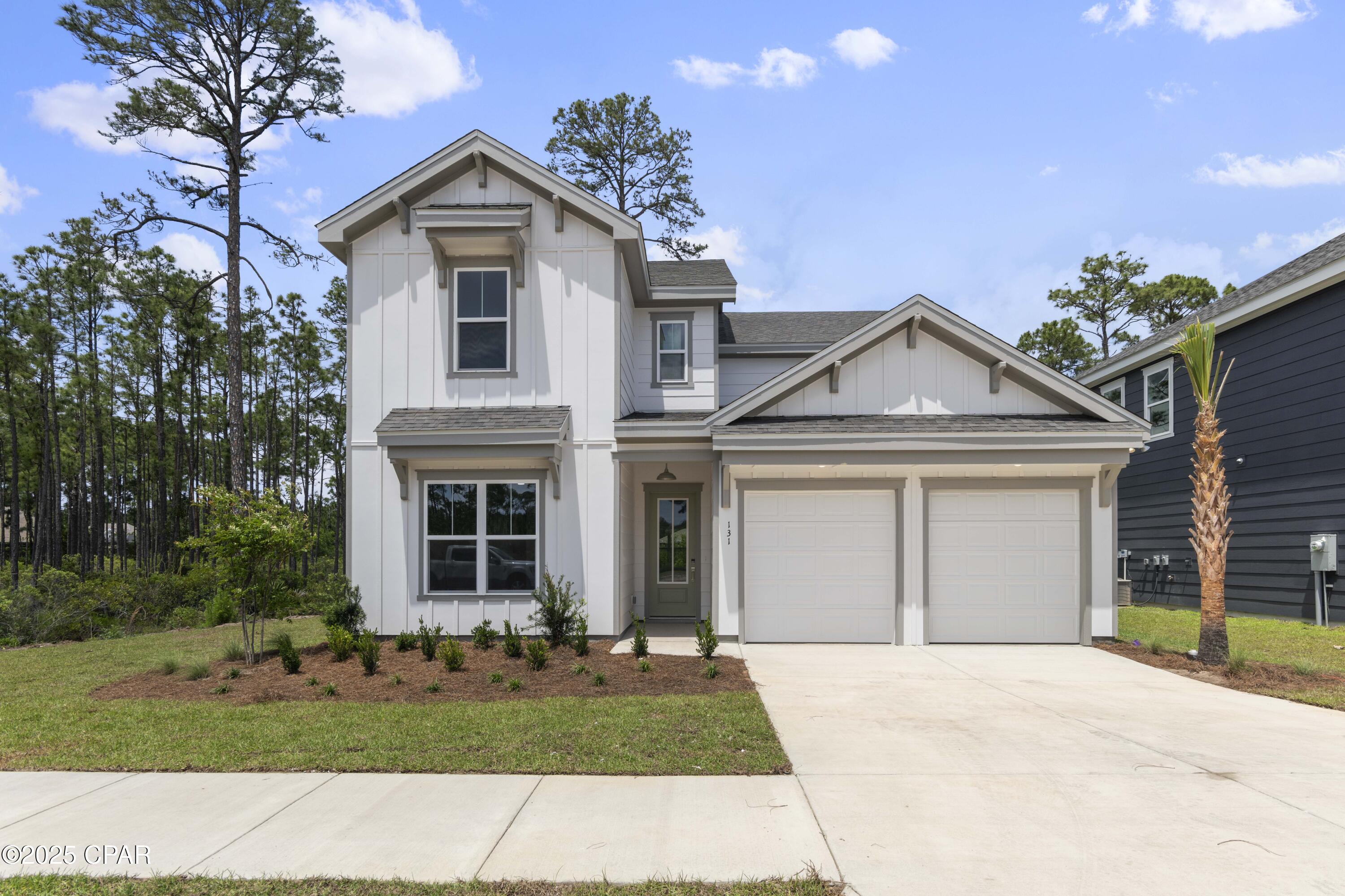 **UNDER CONSTRUCTION** Welcome to Brizo, an exciting new community where coastal charm meets everyday convenience. Now is the perfect time to secure your new home in this thoughtfully planned neighborhood featuring just 18 homesites. Ideally located near the bay and just minutes from the area's beautiful beaches, shopping, dining, and entertainment, Brizo also offers easy access to 30A, Grayton Beach, and Topsail Hill Preserve State Park. The Mozart floor plan is designed for modern living, offering 5 spacious bedrooms, 3.5 bathrooms, an open-concept main living area, and a versatile upstairs loft perfect for a media room, playroom, or home office. Enjoy both covered and uncovered outdoor decks, providing the perfect spaces to relax or entertain year-round. Each home is thoughtfully appointed with premium standard features, including impact-rated windows and doors, quartz countertops, kitchen cabinetry extending to the ceiling, luxury vinyl plank flooring throughout the main living areas and bedrooms, and exceptional craftsmanship throughout. Brizo offers the ideal blend of style, comfort, and location for those looking to enjoy the best of life in Santa Rosa Beach.