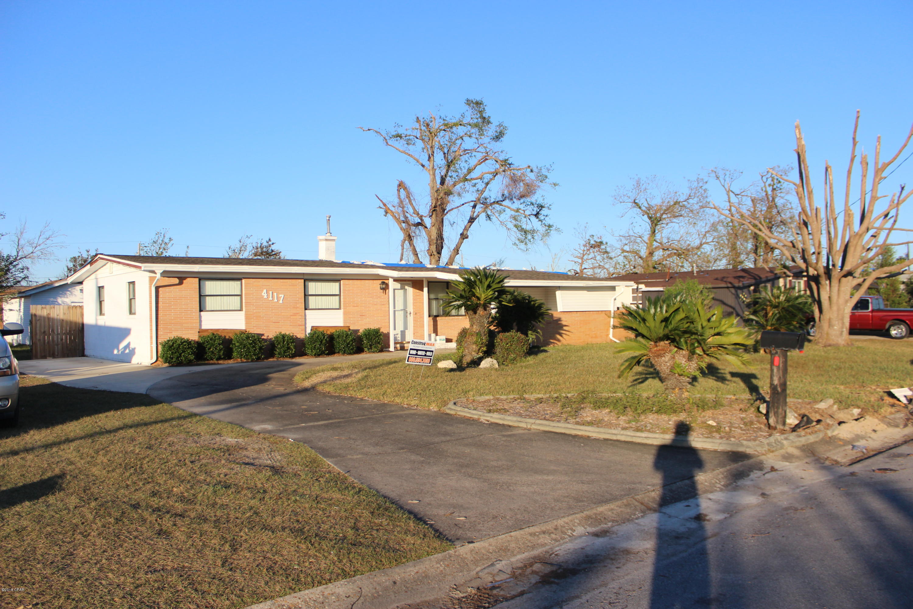 Investors luck!! This property is ready for investor to come take over and start repairs. with minimum damage this is a perfect flip house. with the west side of the house minor damage. East side of home needs work and will need new roof. Beautiful backyard and a little landscape and this property will be back to where it was. Massive in ground pool with big shed in back yard. Looking at remodeling a personal home this is a great start for you! Schedule your showing today!