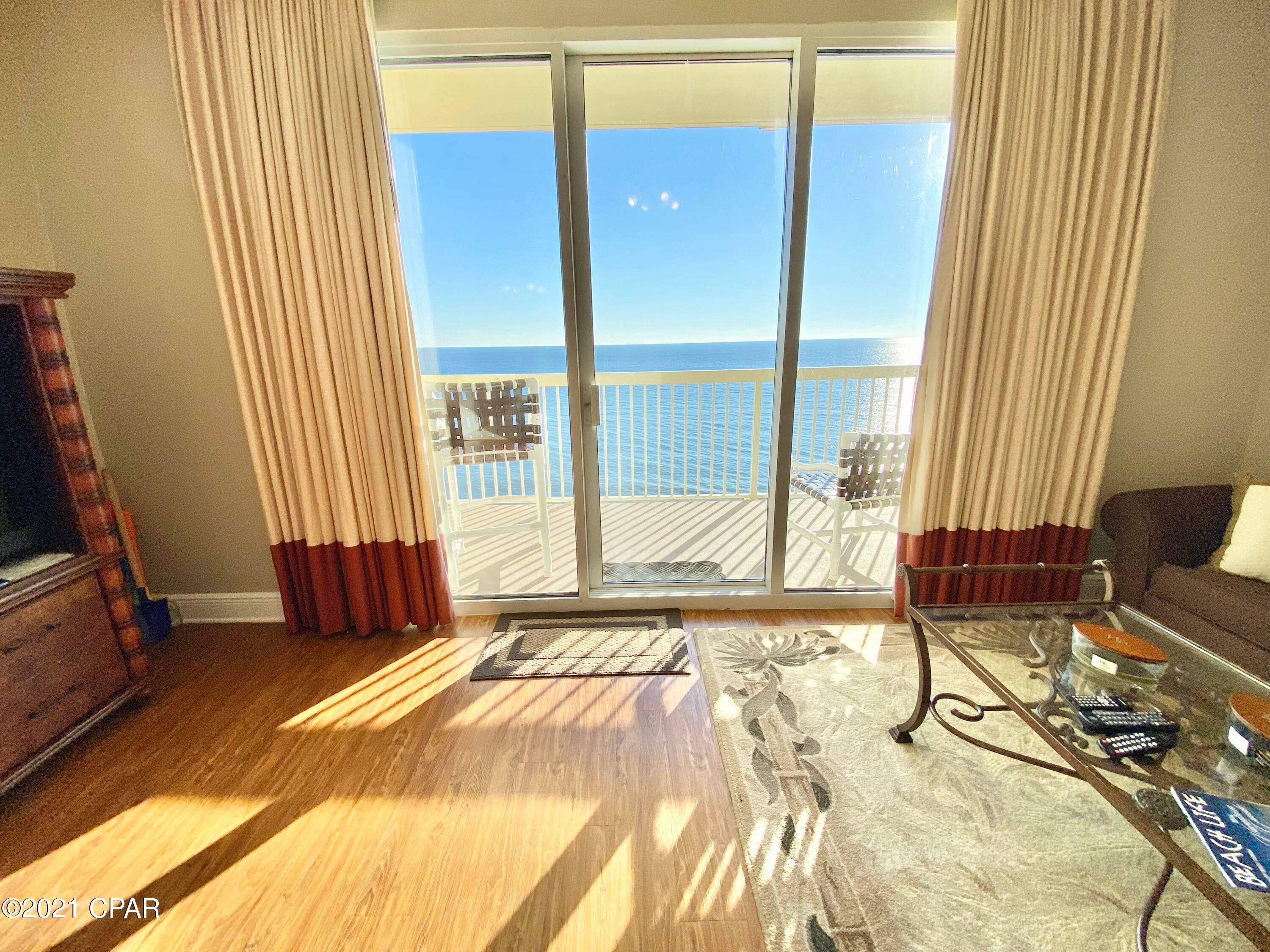 CURRENTLY UNDER CONTRACT, SELLER ACCEPTING BACKUP OFFERS-Gulf Front -12thFloor-Non-Rental Unit

This 1 Bedroom/2 Bath condo @ Celadon Beach Resort is fully furnished and in excellent condition.  A 2nd home for sellers, but has great rental potential.  Owners have thought of nearly everything...Sunbrella fabric on living room upholstery, new tile,  vinyl plank flooring, stainless appliances, custom drapery with ceiling to floor privacy drapes over bunk area.

 This floor plan features a large Gulf front living room with private balcony access. Celadon Beach Resort amenities include...2 Pools & 2 Hot Tubs, (one of each Gulf Front), Fitness Facility, Tennis, Parking Garage with climate controlled walkover and 283' of Beach frontage.