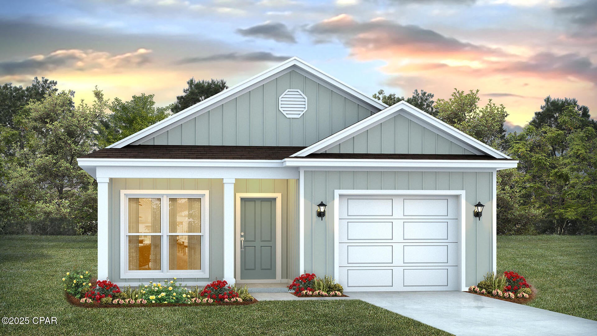 Welcome to 351 Robinson Bluff Road at Colonial East in Panama City Beach. This pre-construction homesite offers the opportunity to secure new construction prior to groundbreaking. This property will be developed with the Julia floorplan and built to current design standards and specifications. Buyers may have the ability to personalize select finishes depending on the stage of construction. Estimated completion timelines and build details available upon request. 

This single-story floor plan perfectly blends style, comfort, and practicality for modern living. Just off the foyer, you'll find a versatile study, a convenient laundry room, and easy access to the garage. Continuing down the hall, you'll be drawn into the expansive, open-concept great room where the kitchen, living, and dining areas flow together effortlessly, creating a space that's perfect for both everyday living and entertaining. Natural light pours in, filling the entire area with warmth and creating a bright, inviting atmosphere. 
 
The kitchen is the focal point of this home, and it is designed for both beauty and functionality. Featuring crisp white shaker-style cabinets, stunning quartz countertops, a large center island, sleek stainless-steel appliances, and a spacious pantry, it's a chef's dream come true.  
 
The primary bedroom offers a tranquil retreat, with a generously sized bedroom, a spacious walk-in closet, and a private ensuite bathroom designed for relaxation. The ensuite features a double vanity with granite countertops, an enclosed shower, and plenty of storage. Bedrooms two and three are ideal for children, guests, or even a home office, and they share a conveniently located bathroom with a tub/shower combination. Interior features of this home will include quartz countertops, EVP flooring throughout, matte black plumbing fixtures and appliance package with a stove, microwave and dishwasher.