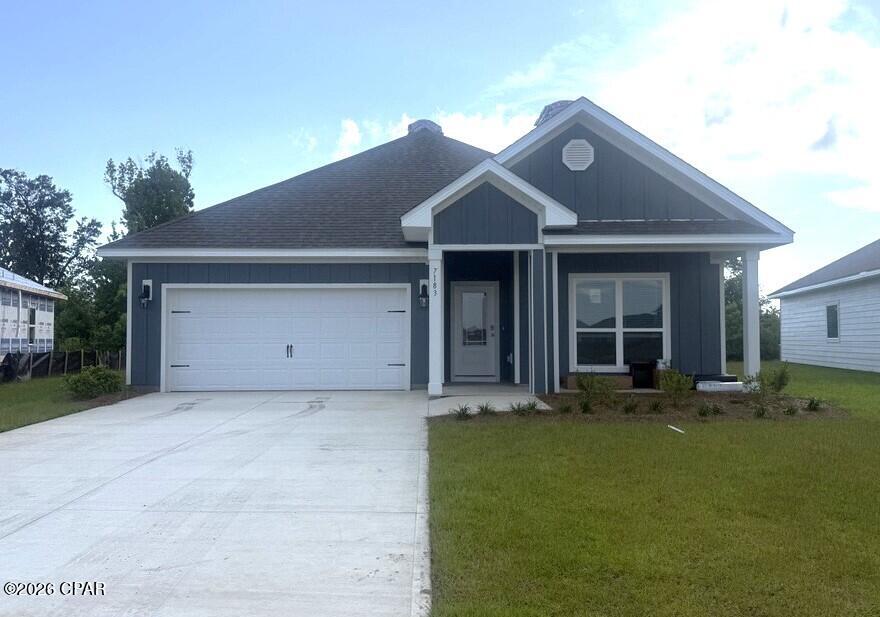 Welcome to the Rhett, located at the peaceful Hodges Bayou Plantation community in Panama City, Florida. The Rhett is one of our popular one-story floor plans used in many communities in this area. With this 4 bedroom, 2 bath home, you will see 1,799 square feet of spacious living perfect for a small family to enjoy comfortably.

As you walk inside the Rhett, you will see the long main hallway leading you to the open living room and kitchen. The 9' ceilings throughout the home open your living space up and there are tray ceilings in the master bedroom and living room as an added feature. Engineered vinyl plank flooring throughout the main areas offer a sleek, low-maintenance way to keep your floors looking great while soft carpet in the bedrooms keep your feet cozy. The kitchen and bathrooms feature quartz countertops and white cabinetry, a walk-in pantry, and a large island ideal for family and guests to enjoy your meals together. The primary bedroom has its own bathroom featuring a spacious walk-in closet, a double vanity, and a separate walk-in shower and tub. Each room in the house has large windows that allow plenty of natural light in to brighten your mood and home up.

Appreciate the convenience of a Smart Home technology package, featuring keyless entry and an intuitive control panel for your thermostat, lighting, and security systems. The exterior of this home features Hardie Color Plus Siding and is uniquely engineered to stand up to the harshest elements from wind, rain, fire, freezing temperatures, and hail. Dimensional shingles with 30-year warranty. A landscaped front flower bed at entry way and fully sodded yard. Our Hodges Bayou community features underground utilities making it less susceptible to damage from severe weather leading to fewer outages and more reliable service. The Rhett features a covered back patio and certain Rhett plans have a covered front porch. Sidewalks line every street so you can enjoy the unbeatable Florida sunsets and sunrises on your walk with the kids or the dogs.

Whatever room in this house you're in, you will feel right at home. Contact us today to find your home at Hodges Bayou Plantation!