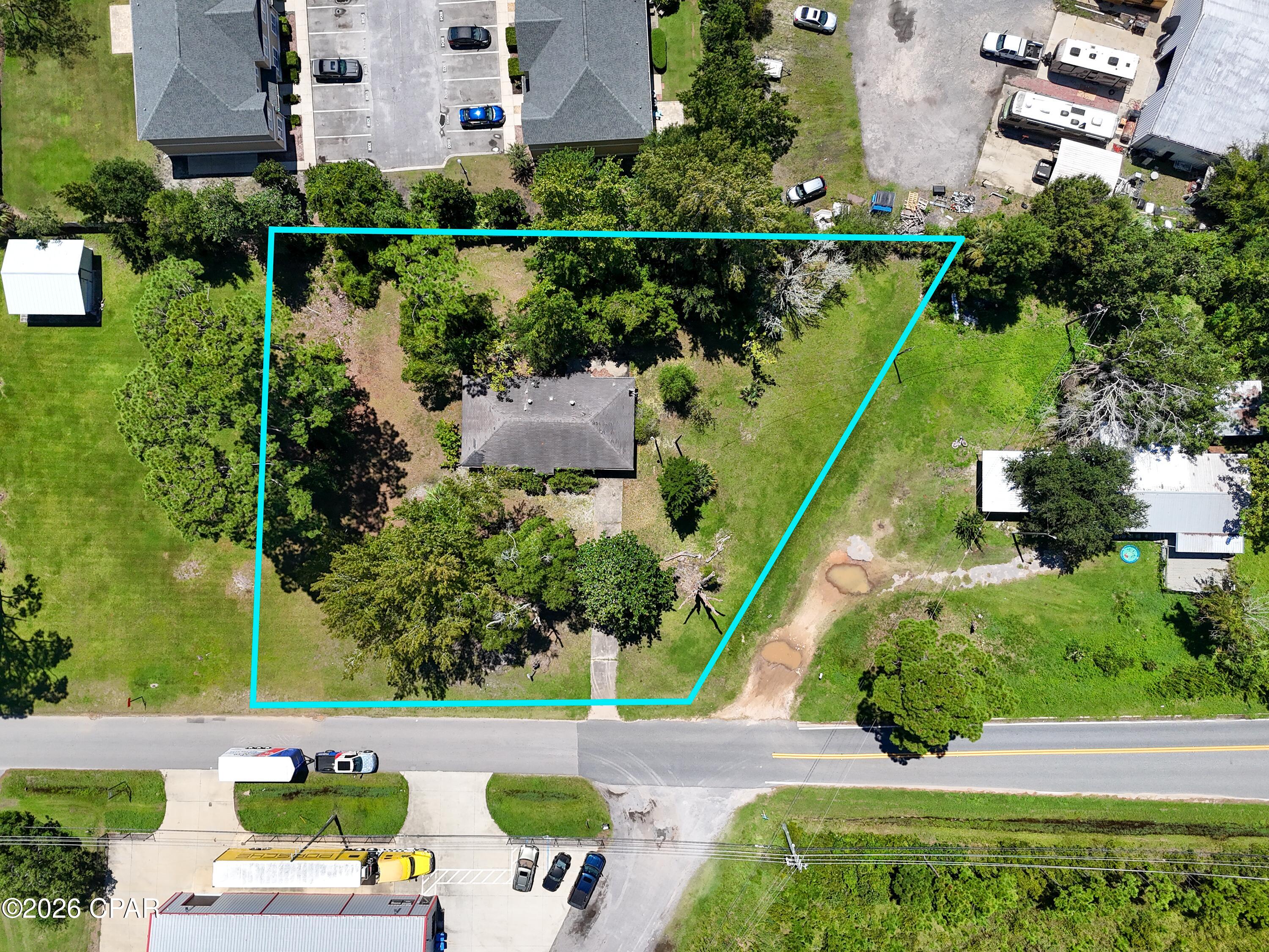 Rare commercial or residential opportunity in one of Panama City Beach's most desirable growth corridors. This 0.80± acre parcel is being marketed for its land value, offering an exceptional opportunity for developers, investors, and owner-users seeking a highly versatile commercial site. Strategically located between two major Panama City Beach thoroughfares, the property offers outstanding accessibility, strong traffic exposure, and convenient access to the area's residential communities, tourist destinations, and commercial centers. The property is zoned Bay County C3 Commercial, allowing an extensive range of development options--from single-family residential to all permitted C-3 commercial uses. Short-term and vacation rental properties are permitted, creating opportunities for hospitality, mixed-use, retail, office, restaurant, service, and residential investment projects. The existing improvements contribute little to the overall value and are considered secondary to the property's redevelopment potential, making this an ideal site for a new commercial or mixed-use project.