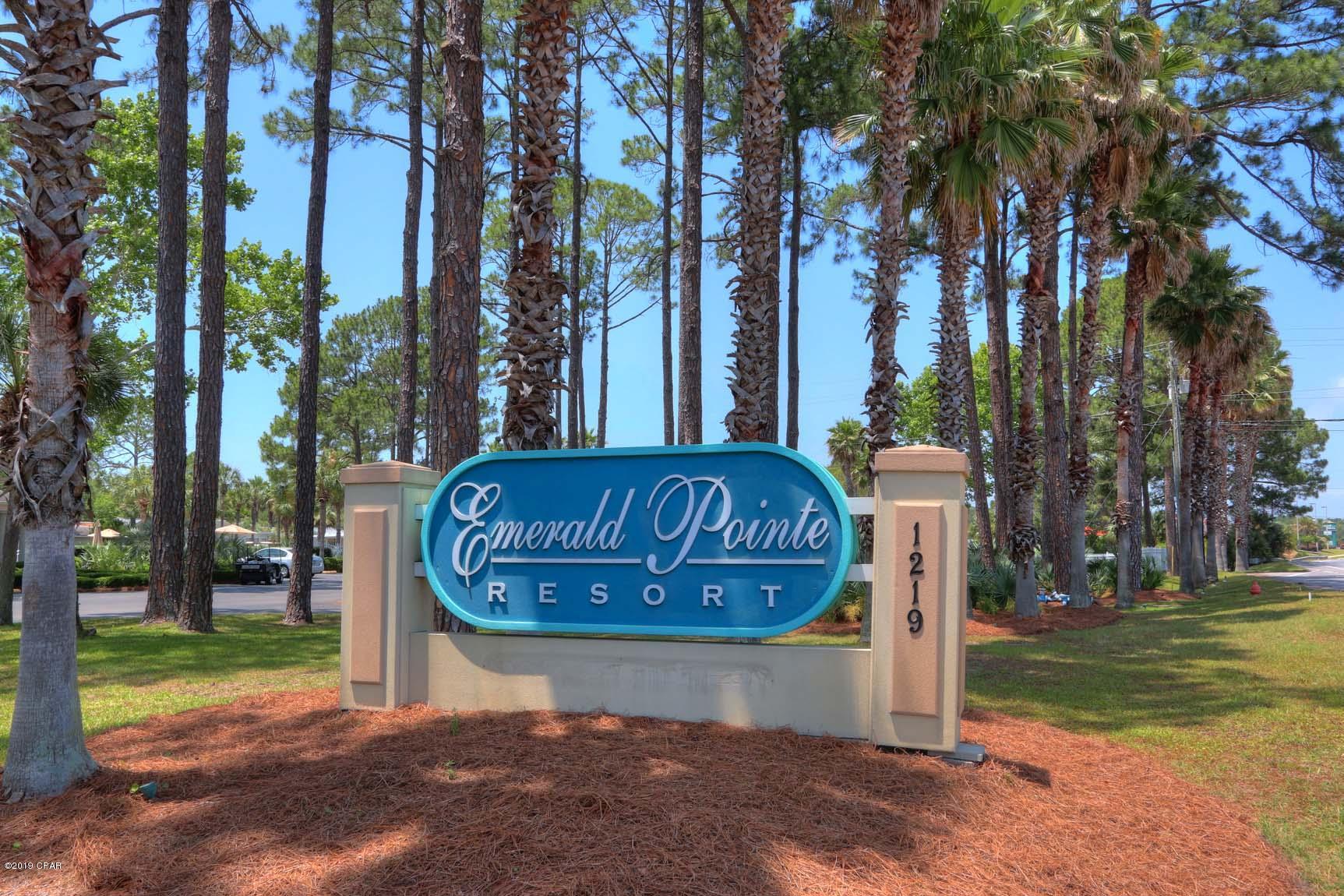 Pristine and clean home in the beautiful gated community of Emerald Pointe. This community is centrally located on Thomas Drive close to the Navy Base, golfing, boating, shopping and dining. The many amenities of Emerald Pointe include a large clubhouse with a full service kitchen, fitness center, 2 pools (one heated), kiddie pool and playground area. There is shuffleboard, horseshoes and a lakeside Pavilion with a catch and release lake. The home includes new well maintained 2 full bathrooms, separate dining area, a large family plus living room, and carport. The HOA fees cover water/sewer, lawn service, sprinkler system, cable TV, clubhouse, exercise facility, trash, pools and other recreational facilities. Great rental history and income. CURRENTLY UNDER CONTRACT, SELLER ACCEPTING BACKUP OFFERS