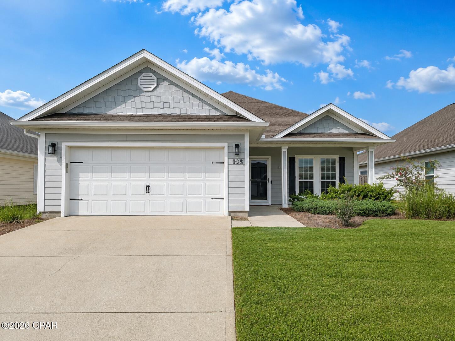 Welcome to this beautiful, move-in-ready Isabella Model, located in a desirable waterfront community with convenient access to shopping, dining, schools, and everyday necessities.

Designed for comfortable modern living, this home features an inviting open-concept floor plan filled with natural light. Wood-look vinyl flooring, graceful arched doorways, tray ceilings, and contemporary lighting add warmth and character throughout the main living areas. The interior has also been freshly painted since the listing photos were taken, giving the home a clean, refreshed appearance.

The spacious kitchen is the heart of the home and includes cream-colored cabinetry, granite countertops, a subway-tile backsplash, stainless-steel appliances, a large island, and abundant cabinet and counter space. The kitchen opens directly to the dining and living areas, creating a wonderful setting for entertaining or relaxing at home.

A thoughtfully designed split-bedroom floor plan provides added privacy. The generously sized primary suite features a tray ceiling, walk-in closet, and private bathroom with a garden tub, separate shower, and double vanity.

Outside, residents will appreciate the privacy-fenced yard and a newly installed irrigation system that uses reclaimed water. The community also offers a neighborhood pool and an attractive waterfront setting.

With its spacious layout, beautiful finishes, fresh interior paint, and desirable community amenities, this home is ready to welcome its next residents. Schedule your showing today!