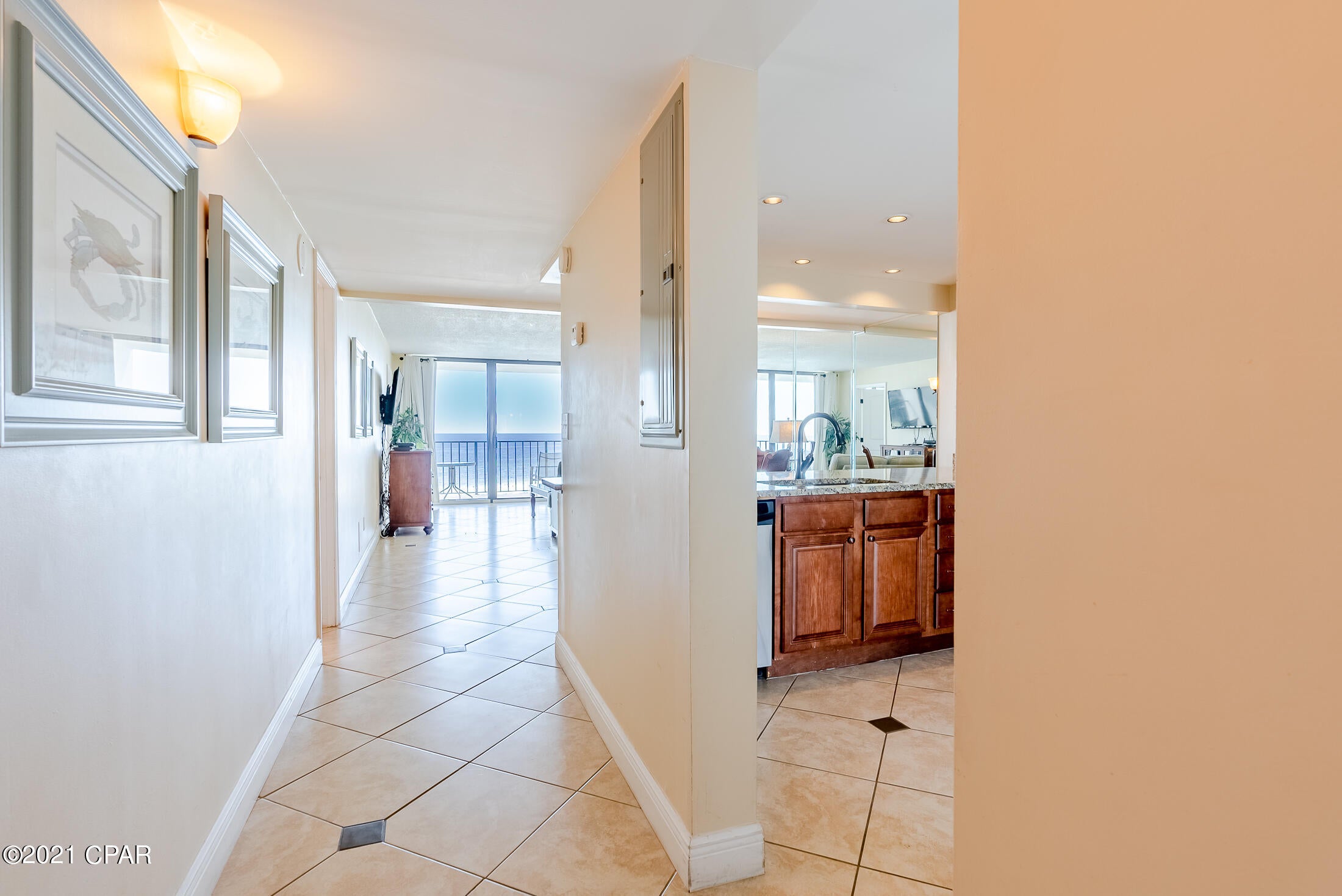 'CURRENTLY UNDER CONTRACT, SELLER ACCEPTING BACKUP OFFERS' UPDATED – This beautiful 1 BR / 2 BA condo is located on the 6th floor in Tower I of the popular Edgewater Beach and Golf Resort. The kitchen has been updated with granite counter tops, under mounted sink, bronze fixtures, stainless steel appliances and nice cabinetry. Flooring throughout the condo includes a mixture of tile and carpet in the master bedroom. Both the master bathroom and additional full bath have been updated with granite vanities, fixtures and cabinetry. The condo is Gulf front facing with access to the balcony from both the living room and master bedroom. Edgewater offers numerous amenities which includes golf, tennis, pro shop, exercise facility, restaurant, market, 11 swimming pools, whirlpools, 24 hour security ,and a gated entrance.