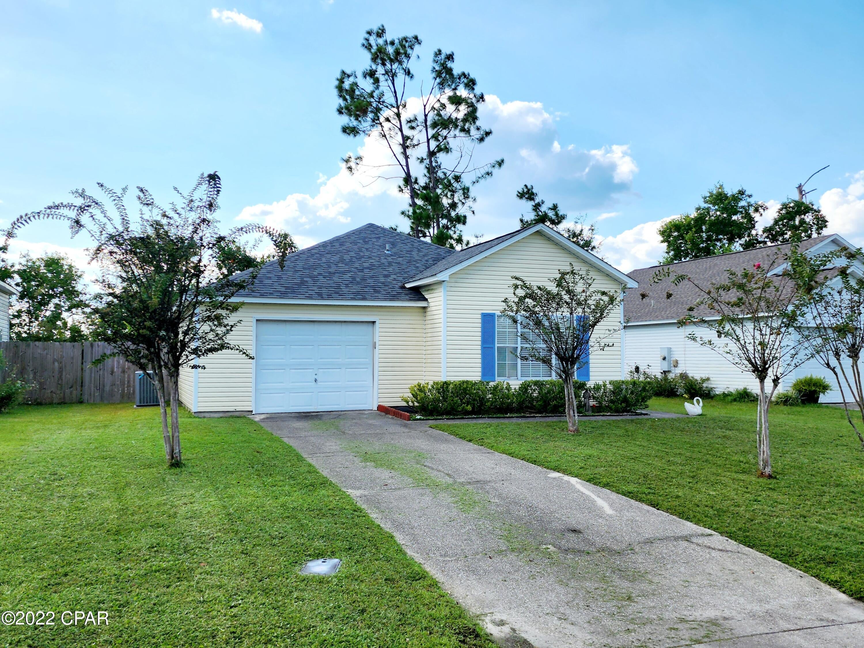 Cute family or retirement home located in a nice neighborhood in Sweetwater Village!  This home features 3 bedrooms and 2 baths with an eat-in kitchen and single car garage.  Flooring consists of laminate and tile. Washer and dryer convey as-is. New Air Conditioning System.  The backyard has a privacy fence.  All hurricane damage has been repaired plus the seller has photos from the contractor of all completed repairs.