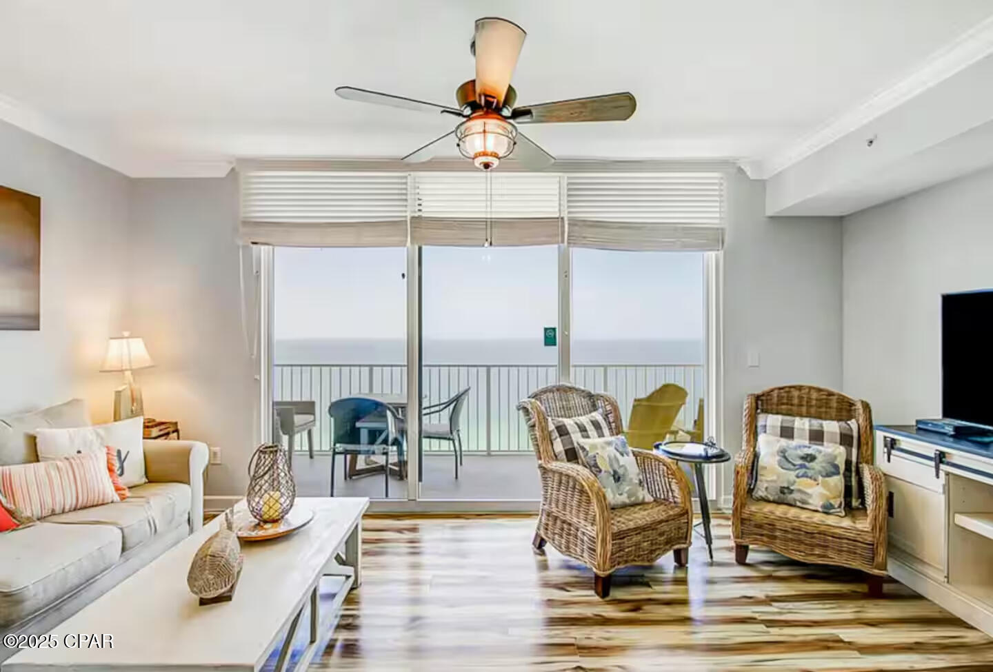 **Gulf-Front Gem at Tidewater Beach Resort - Feels Like a Mini 3-Bedroom!**

Welcome to Unit 2210 at Tidewater Beach Resort - where stunning views and smart design come together! This highly sought-after **''M'' floor plan** offers 2 bedrooms, **3 full bathrooms**, and a **private enclosed bunk room** with its own attached bath - comfortably sleeping like a 3-bedroom, making it an ideal vacation rental or beach retreat.

Enjoy breathtaking, unobstructed views of the Gulf through **floor-to-ceiling sliding glass doors** in the spacious open-concept living area. The unit features **laminate flooring throughout**, **updated coastal décor**, **new granite countertops and sink**, **new appliances**, and plenty of natural light.

Tidewater Beach Resort is one of Panama City Beach's premier destinations, located just moments from **Pier Park**. Resort amenities include:

* Two large lagoon-style outdoor pools
* Heated indoor pool
* On-site movie theater
* Fitness center & sauna
* Restaurant & tiki bar
* 24-hour security and covered parking

Don't miss your chance to own this beautifully updated, rental-ready Gulf-front condo that offers both personal enjoyment and strong investment potential!