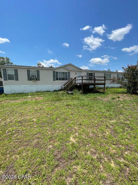 $119,500. UNDER CONTRACT... INVESTMENT OPPORTUNITY!! This home needs some repairs and upgrades but it is ideal for a larger family who wants to do the work and increase your equity. Built in 2002, this 2280 sq. ft. double-wide mobile home has 4 BR's, 2 bathrooms, 14'x18' living room, spacious kitchen/dining combination, laundry, and a super large 13'x28' den/family room. If you're looking for an investment that you can rent, this home would also check that box. Situated in northern Liberty County near Torreya State Park, the 6.19-acre parcel is lightly wooded. Easy access to I-10 just minutes away, and also a short drive to Apalachicola River, Tallahassee, and a little more than an hour from the coast at the Gulf of America! This property will require a rehab or conventional loan, or a cash purchase. MOTIVATED SELLER!! $119,500.