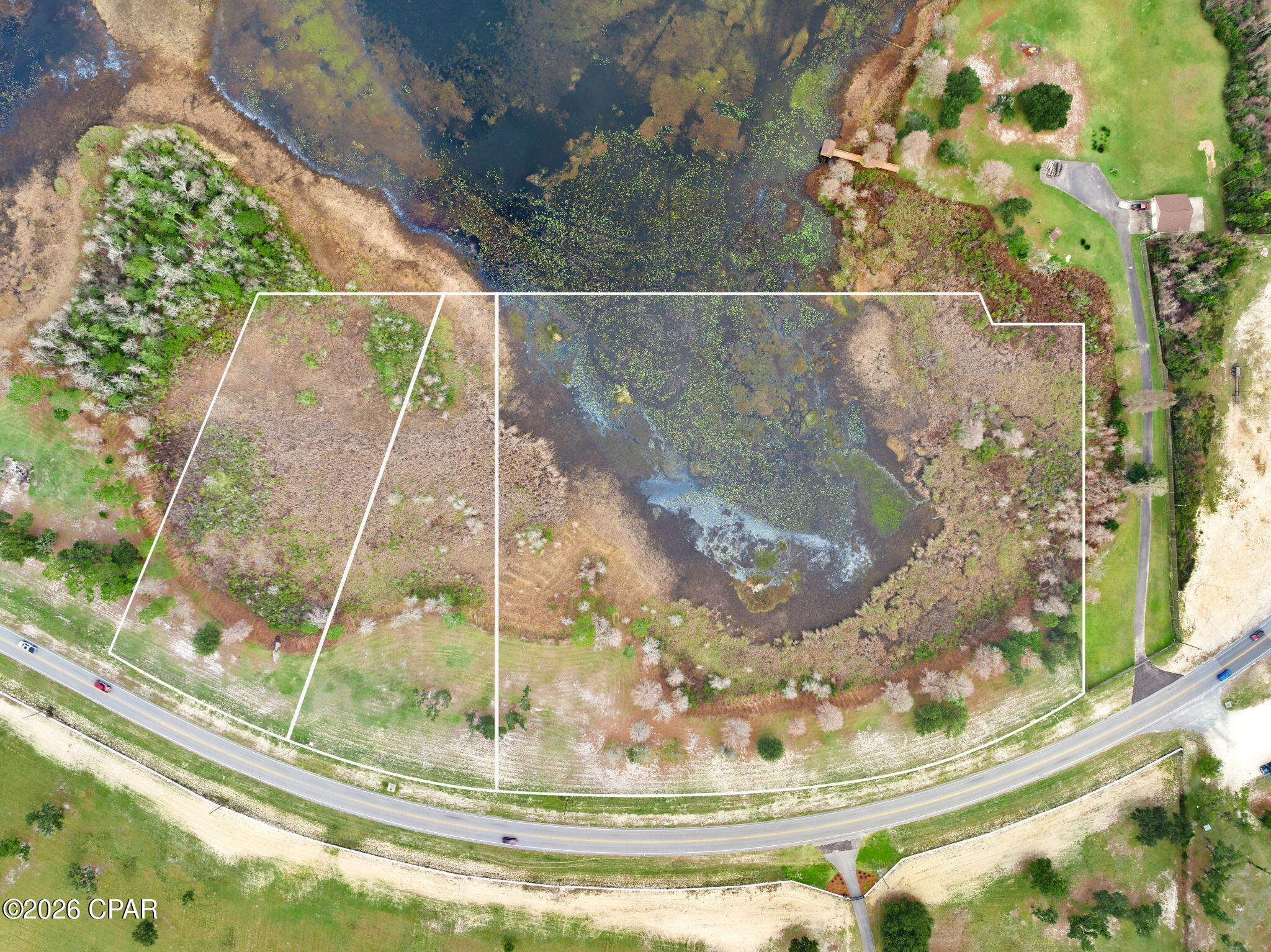 Three beautiful waterfront lots on Deer Point Lake. Totaling over 10.5 acre with more than 1,000 Ft of frontage on Hwy 2321 (77A). Located in a rapidly growing area of Southport in Bay County FL. Zoned R2. Survey available upon request with parcels divided. Parcels may be purchased seperately as well. The parcels offered for sale are: 08664-010-000 / 08664-030-000 / 08664-040-000

All information here is believed to be reliable. Buyer should verify zoning, zoning changes, and all other figures, facts and details