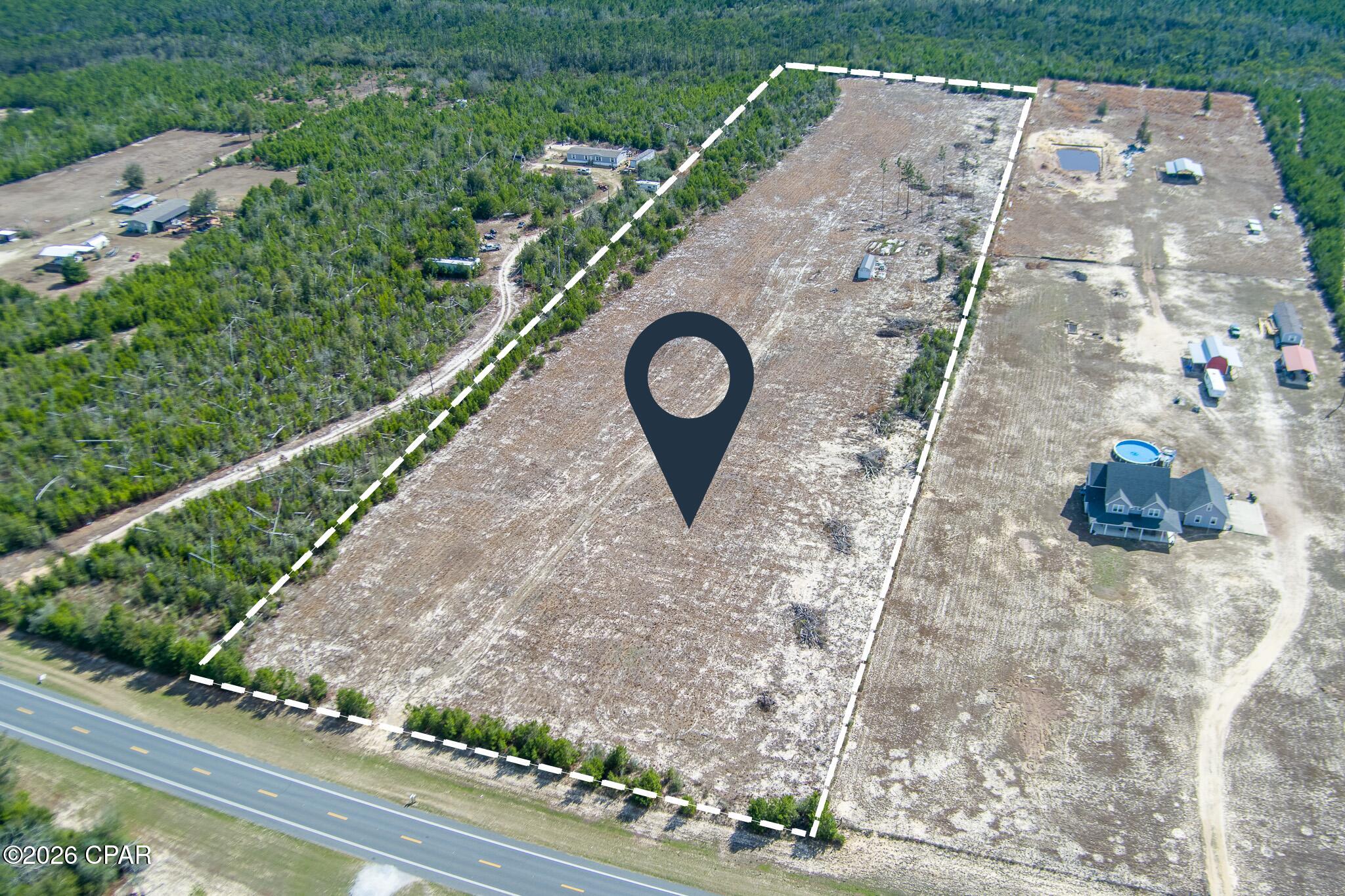 Coming Soon! Excellent opportunity to own 10 cleared acres located on State Rd Highway 20 in Bay County, just approximately 30 minutes from the beach. This spacious tract offers a strong combination of visibility, accessibility, and usable land, making it ideal for a private homesite, residential development, recreational use, or a long-term investment opportunity.

With the property already cleared, much of the initial site preparation has been started, giving buyers a valuable head start for future plans. The acreage provides plenty of room for a custom home, outbuildings, animals, gardens, or multiple potential residential uses, subject to zoning, county approval, and buyer due diligence.

Conveniently located along Highway 20, the property offers easy access to Panama City Beach, Panama City, surrounding communities, shopping, dining, schools, and outdoor recreation. Whether you are looking to build, develop, or hold land in a growing area of Northwest Florida, this 10-acre tract offers excellent potential and flexibility.

Buyer to verify zoning, land use, utilities, access, development options, and all information deemed important.