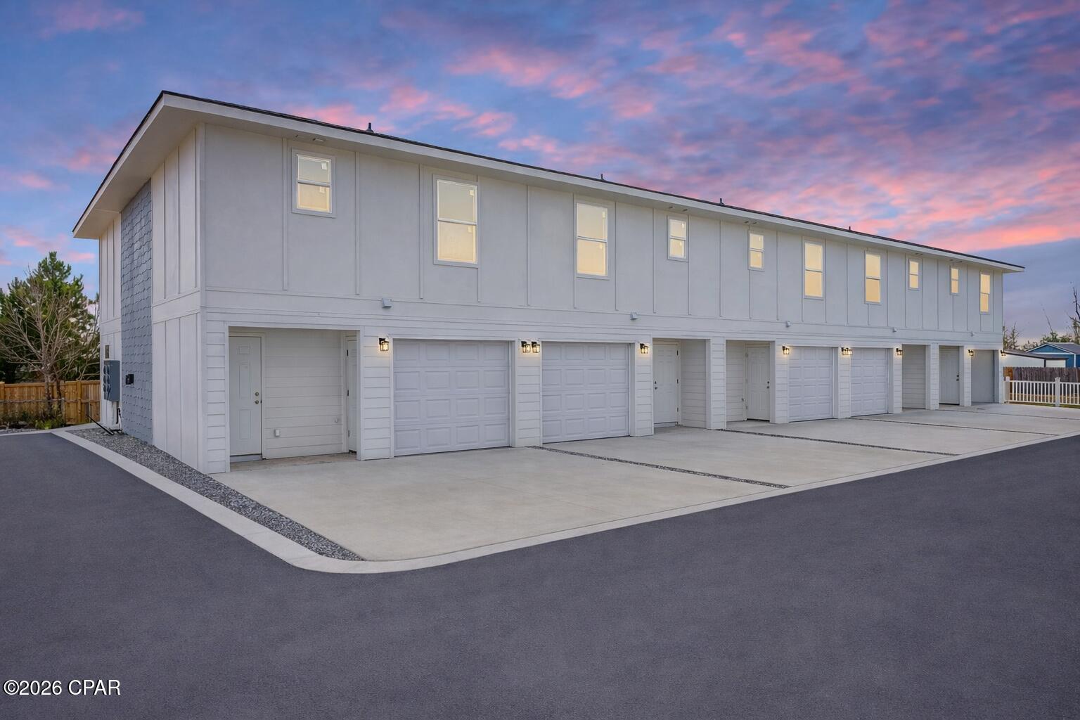 New Construction Townhome Convenient to Tyndall Air Force Base!

 Newly constructed two-story townhome featuring 3 bedrooms, 2.5 bathrooms, and approximately 1,300 square feet of heated and cooled living space, with an attached one-car garage. Community amenities include exterior maintenance and common area upkeep. 

As soon as you walk through the front door the entrance and grandeur of the entry hall is amazing with the tall ceilings and wide hallway!

 The main level offers an open-concept living, dining, and kitchen area with quartz countertops, stainless steel appliances, breakfast bar, and contemporary finishes. A half bathroom is located on the first floor for guest use. Rear access leads to a covered patio. 

Upstairs includes a primary bedroom is an absolute dream! Primary ensuite features a walk-in closet and built-in shelving, along with an ensuite bathroom featuring custom tile work and oversized gorgeous shower. Additional bedrooms, full bathroom, and washer/dryer connections are also located on the second level for convenience! 

Additional features include tall ceilings and modern construction standards. New construction may offer potential insurance and energy-efficiency advantages; buyers are encouraged to consult with their insurance and utility providers for specific details.

 The property is located approximately 6.6 miles from Tyndall Air Force Base, 1.6 miles from Winn-Dixie, and 2.9 miles from Under the Oaks Park, with convenient access to shopping, parks, and major roadways. 

Information is believed to be accurate but not guaranteed. Buyer to verify all measurements, features, and usage.